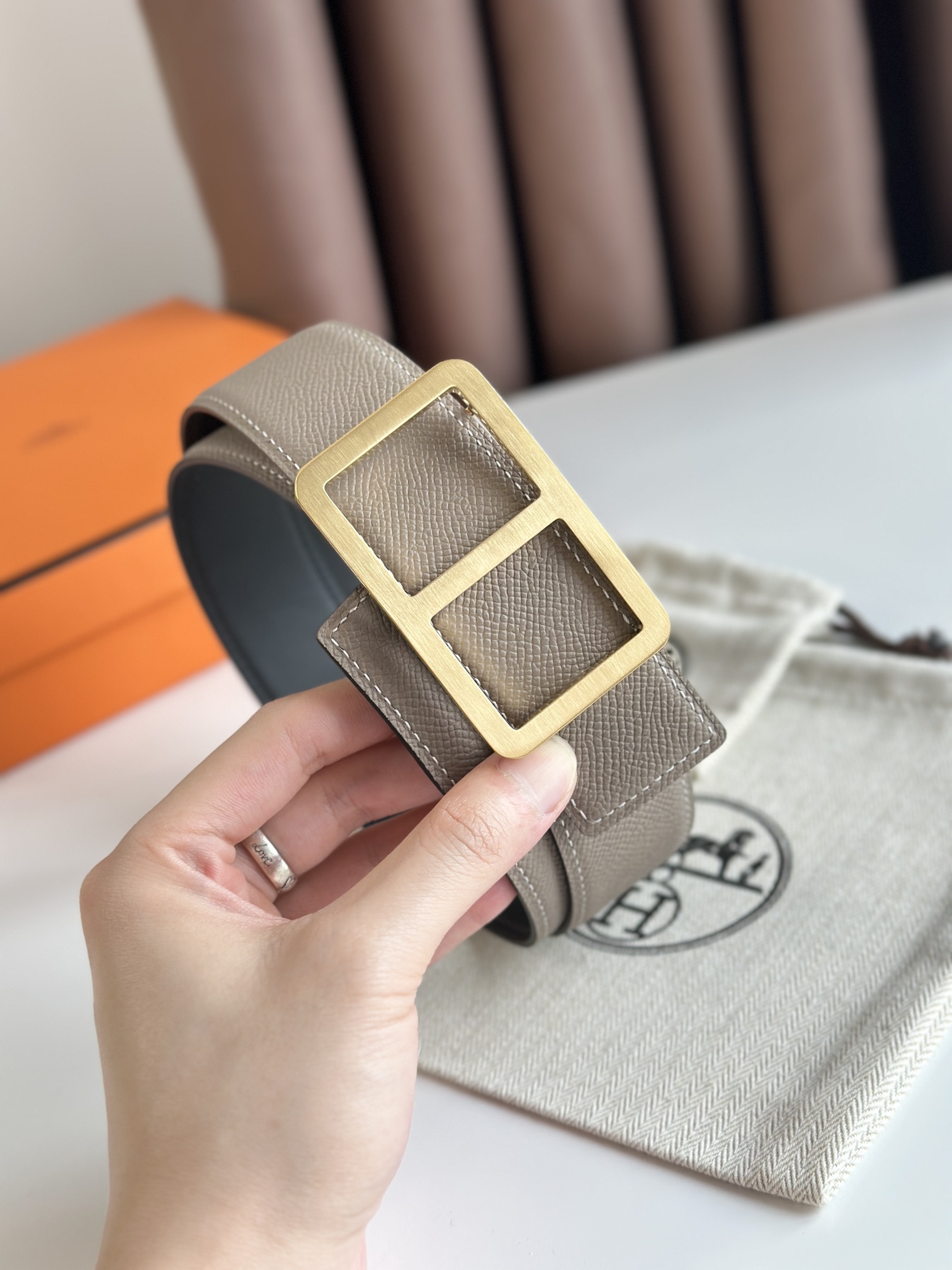 Hermès Male Basic Belt 38mm-s-m-l