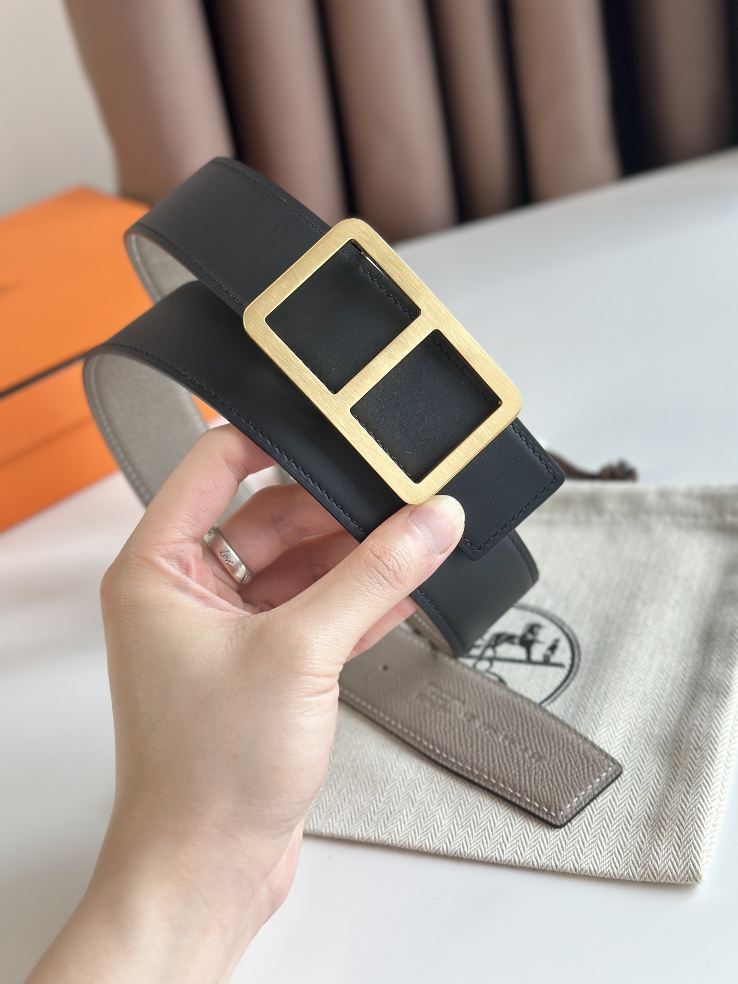 Hermès Male Basic Belt 38mm-s-m-l