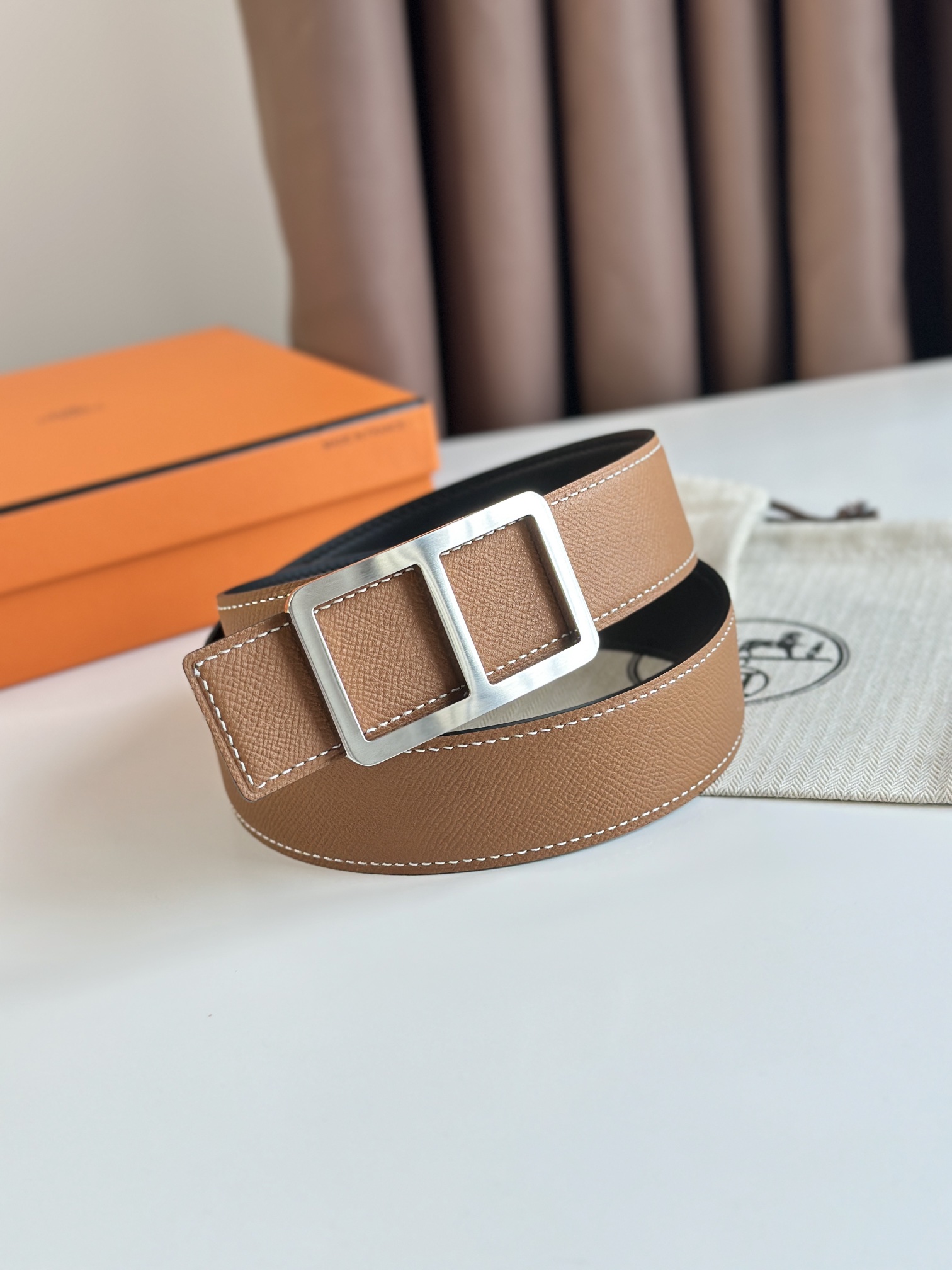 Hermès Male Basic Belt 38mm-s-m-l