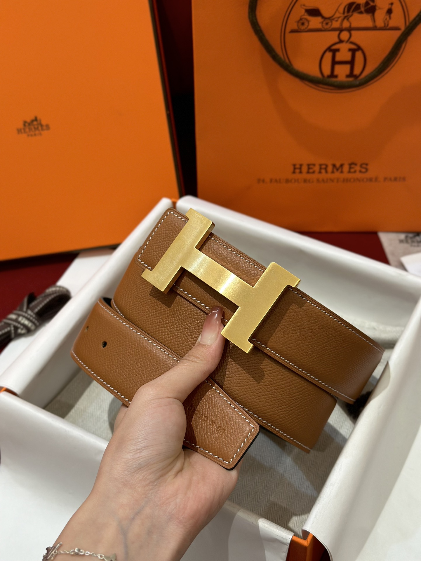 Hermès Male Basic Belt S-m