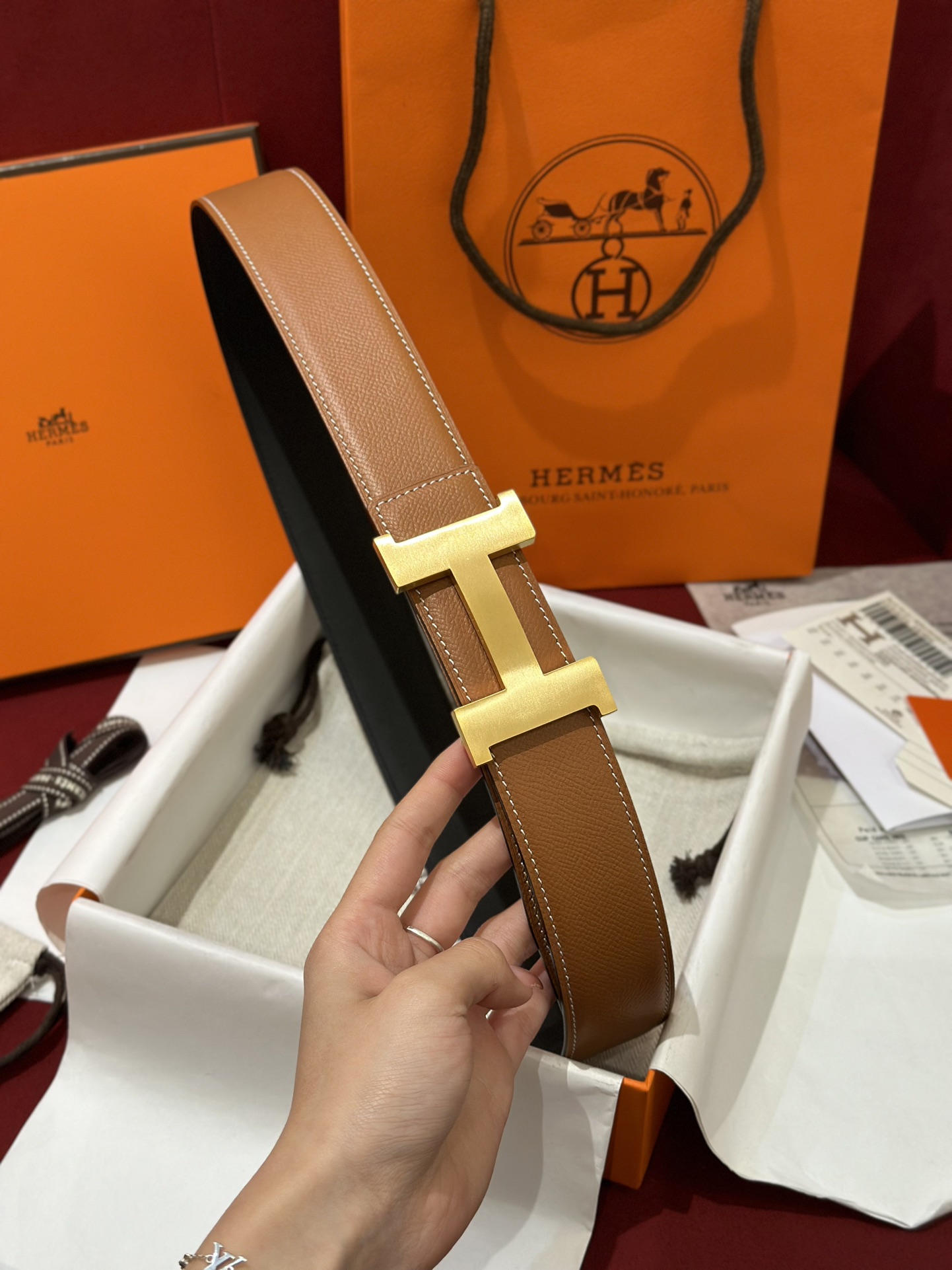 Hermès Male Basic Belt S-m