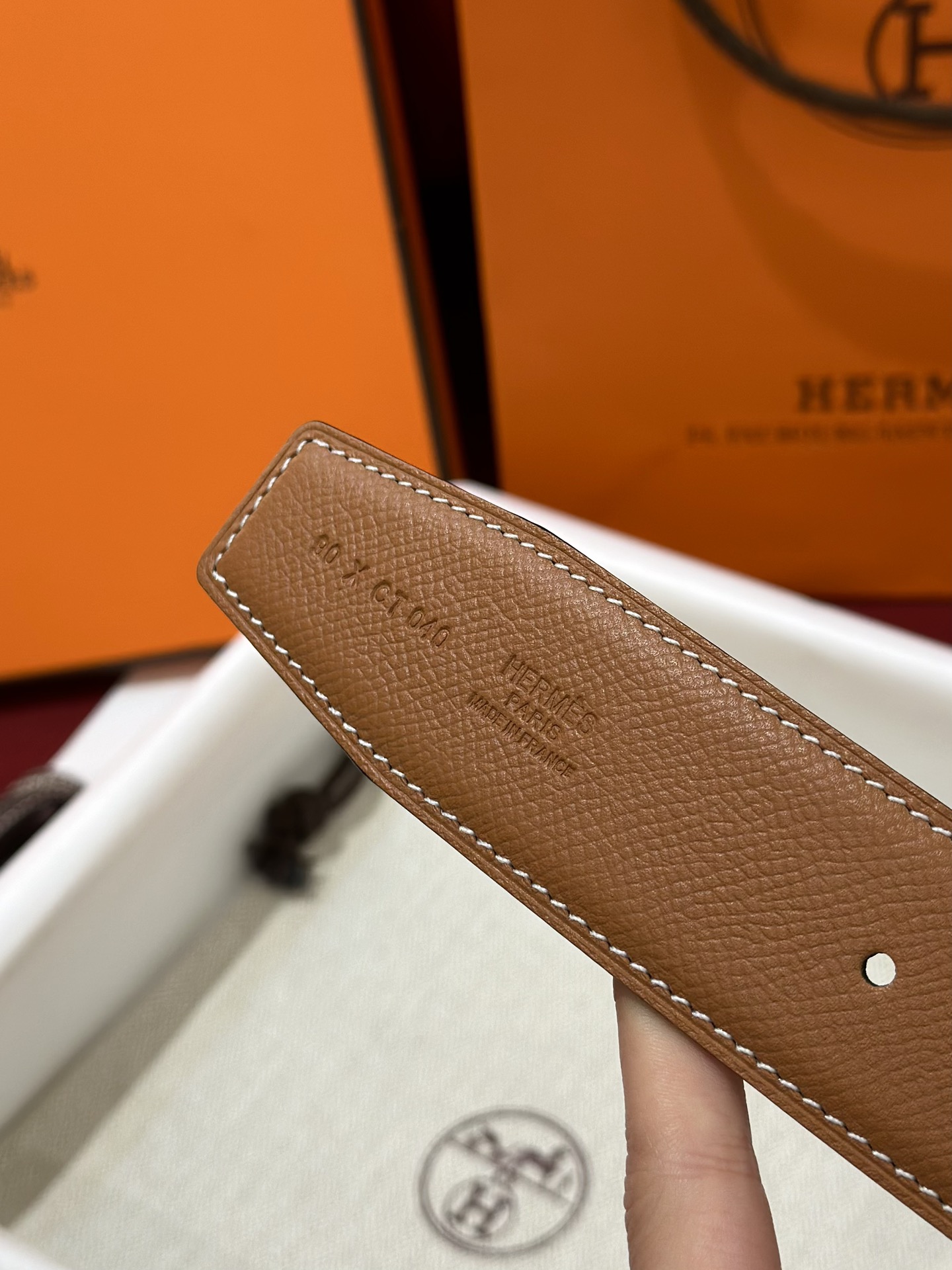 Hermès Male Basic Belt S-m