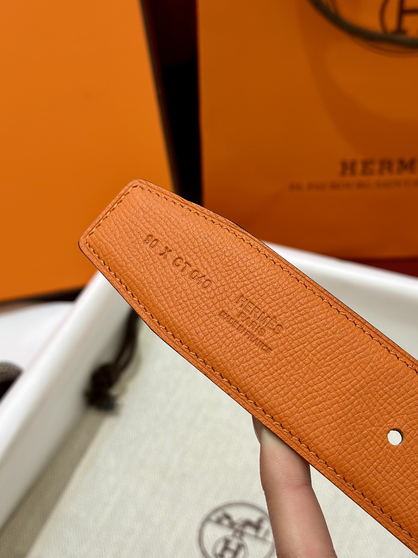 Hermès Male Basic Belt S-m