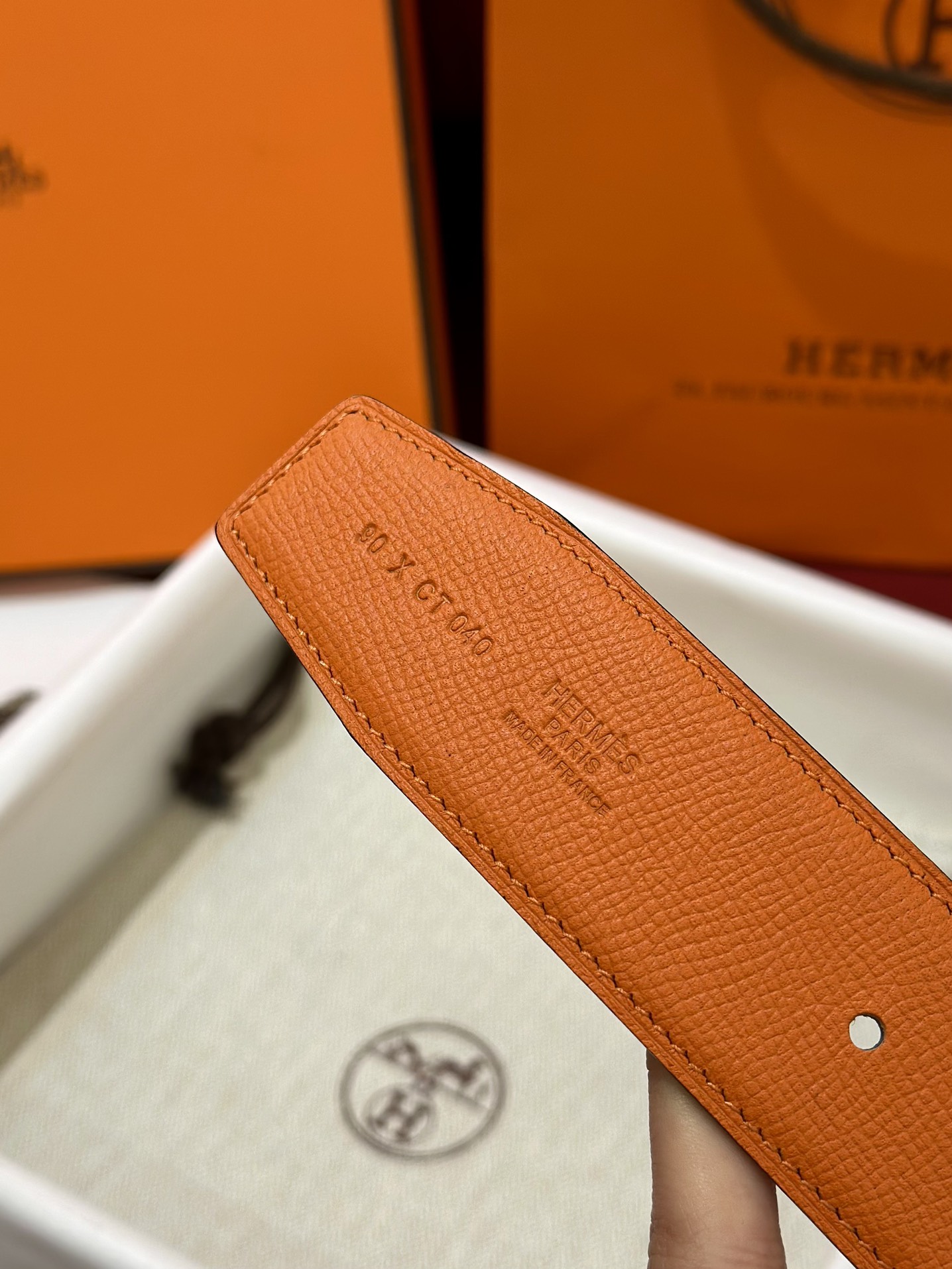 Hermès Male Basic Belt S-m