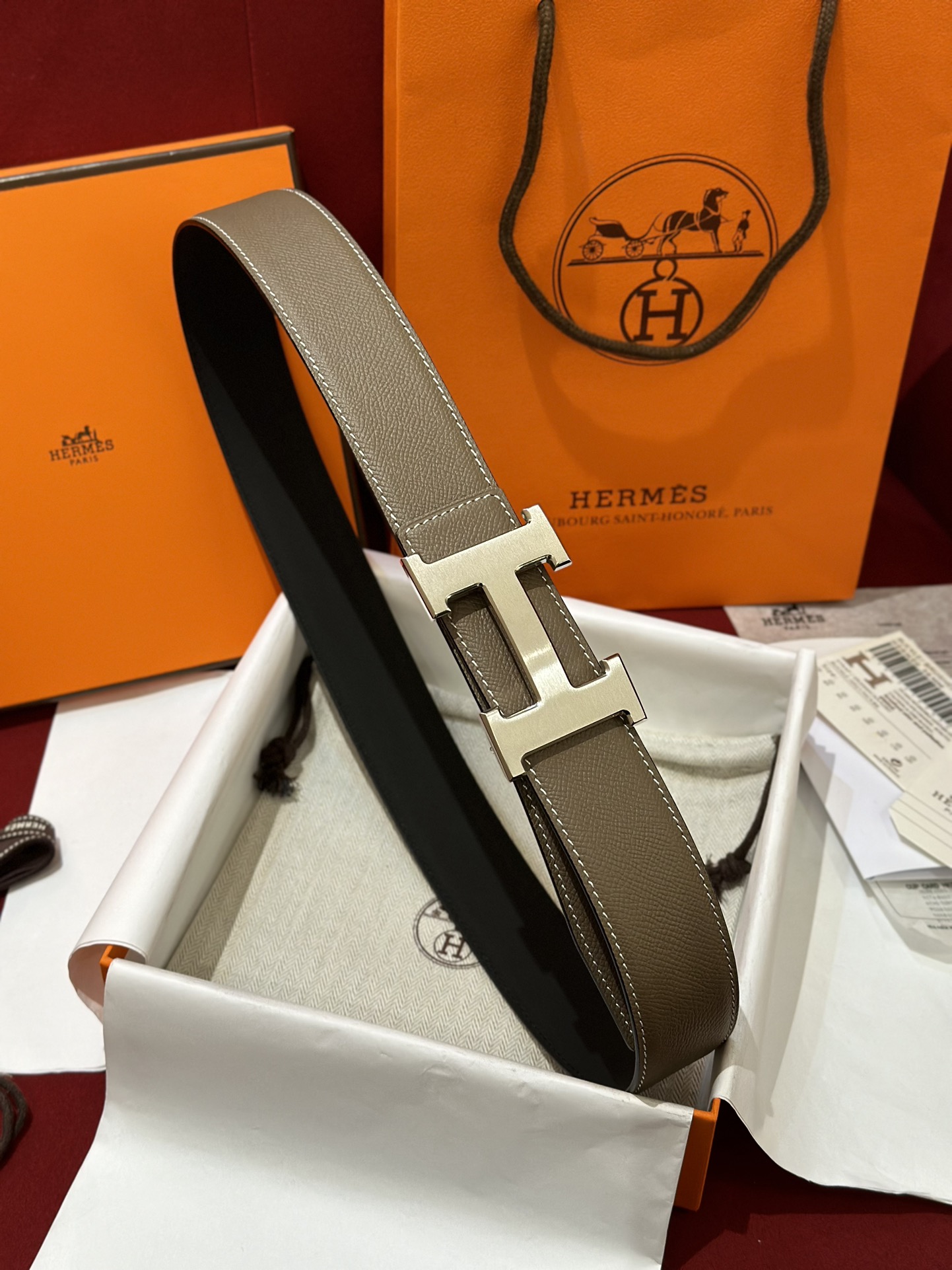 Hermès Male Basic Belt S-m