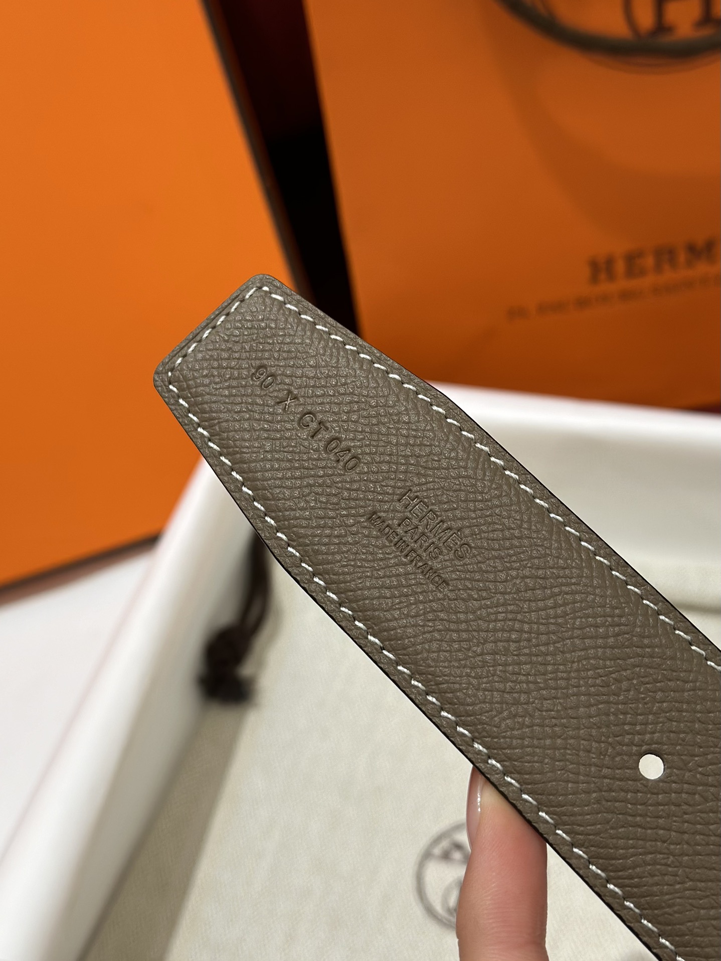 Hermès Male Basic Belt S-m