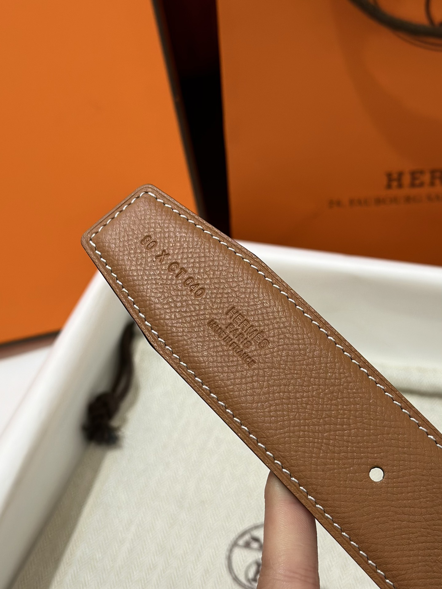 Hermès Male Basic Belt S-m