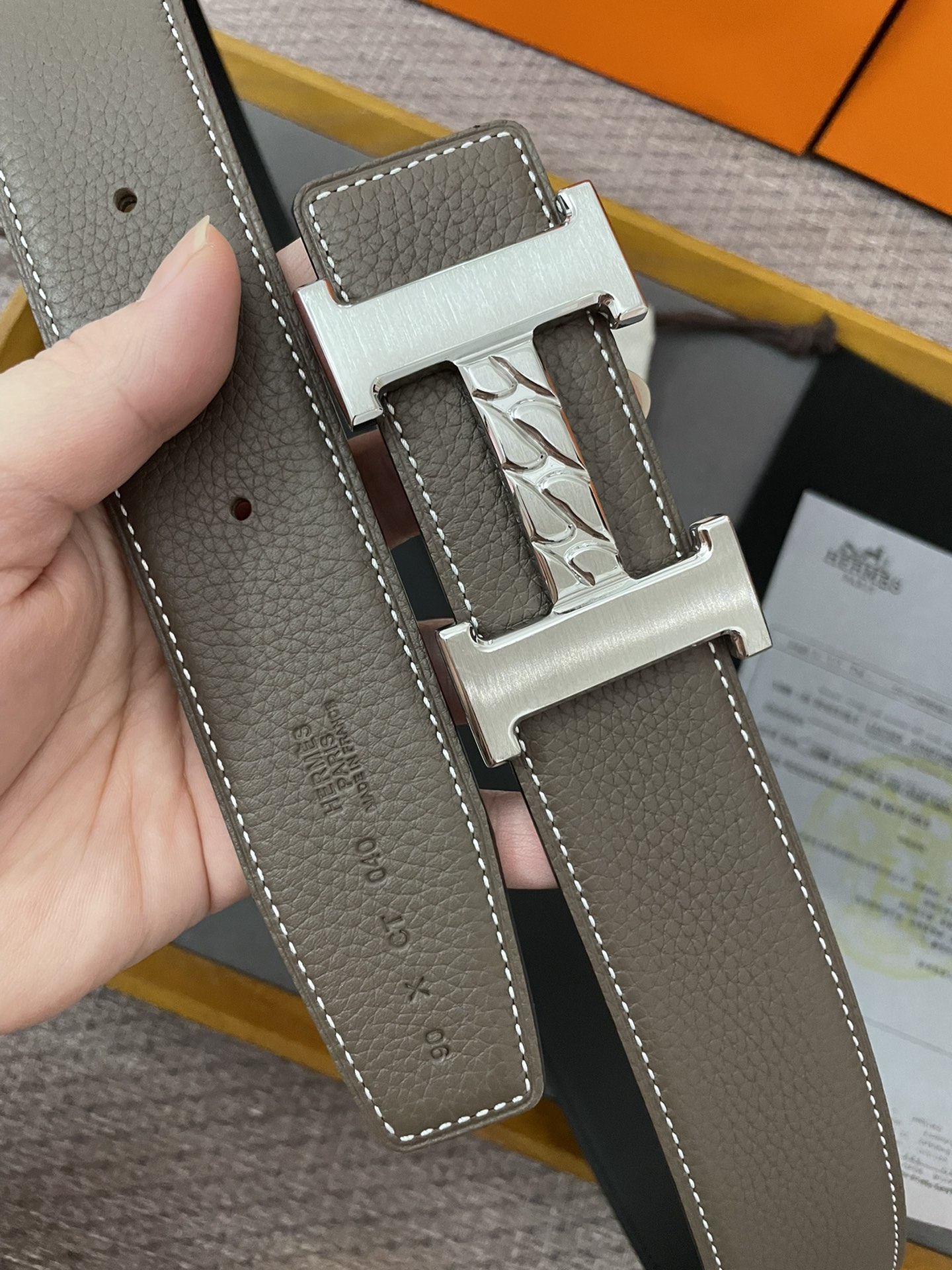 Hermès Male Basic Belt Cow Leather 13514-m