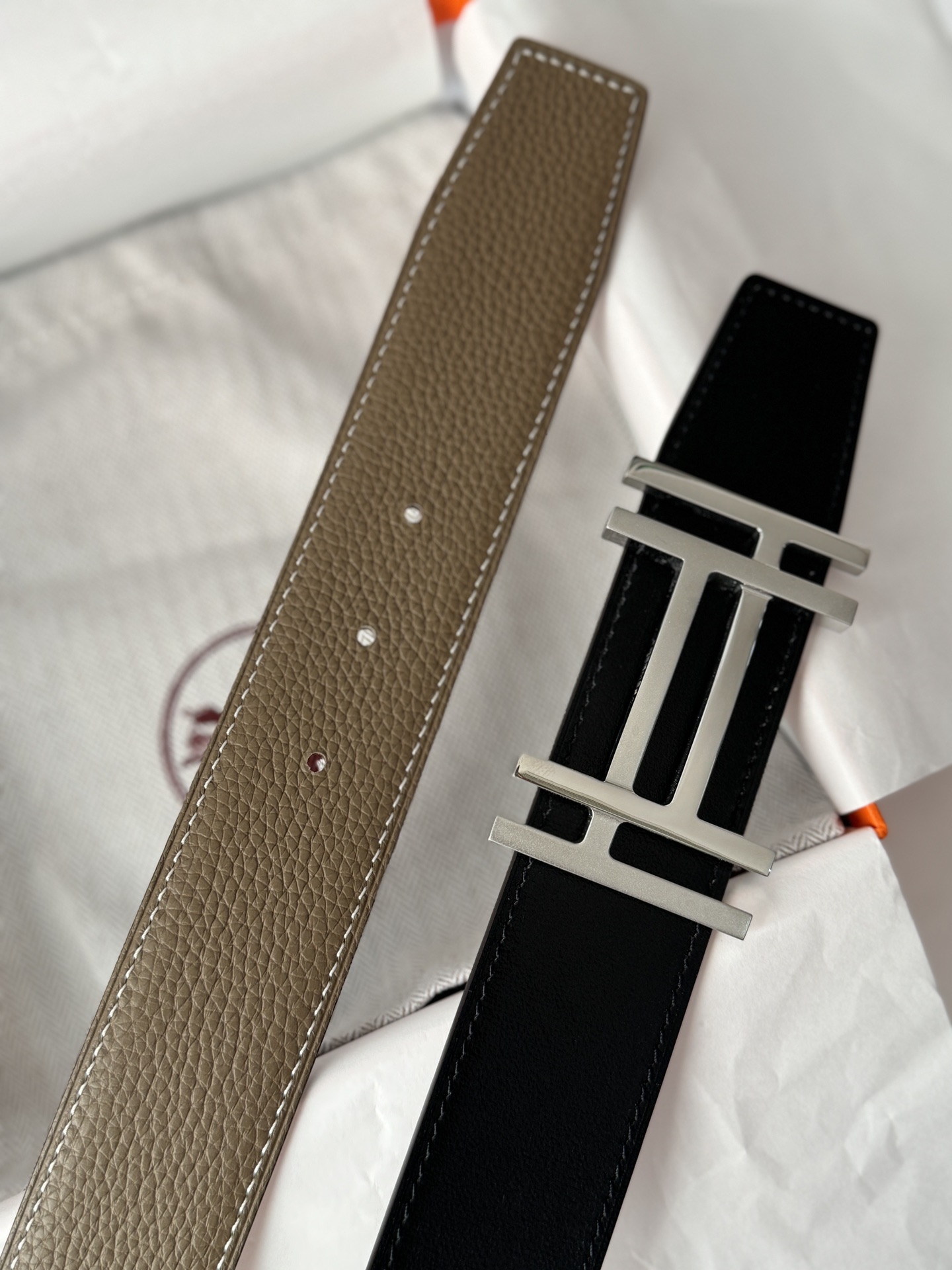 Hermès Male Basic Belt 38cm-13514