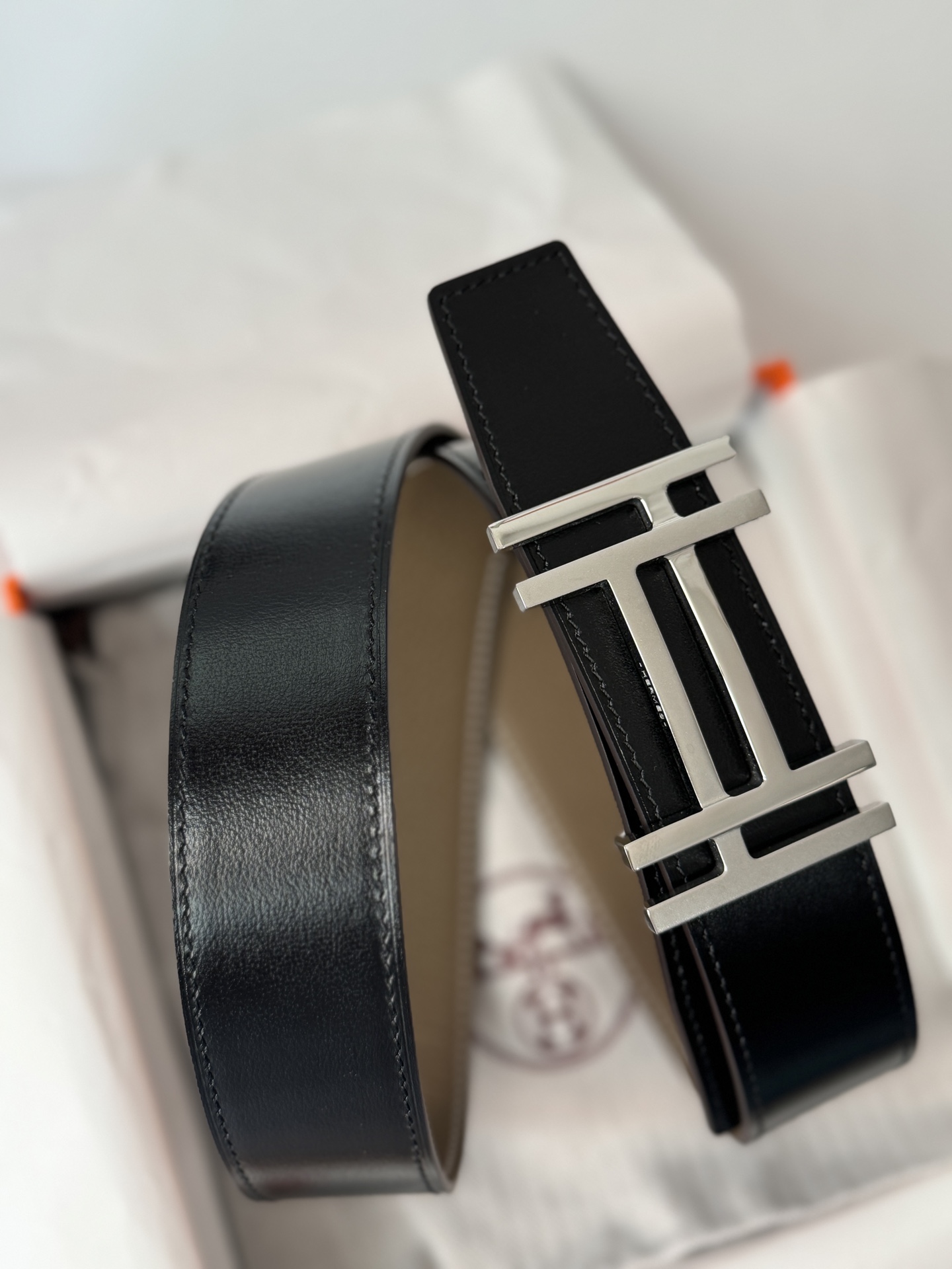 Hermès Male Basic Belt 38cm-13514
