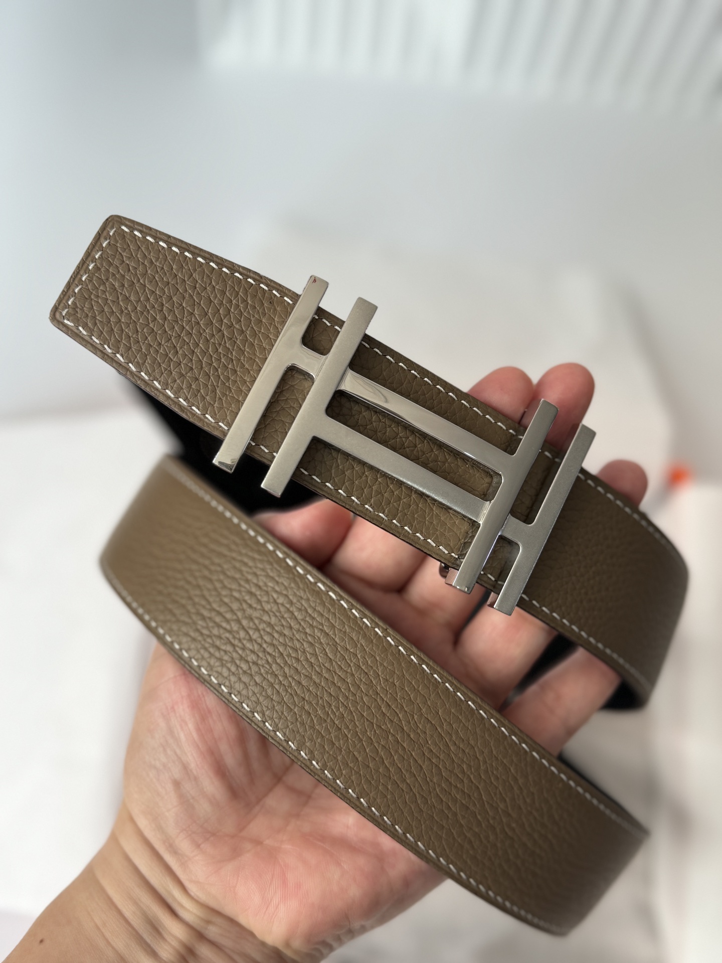 Hermès Male Basic Belt 38cm-13514