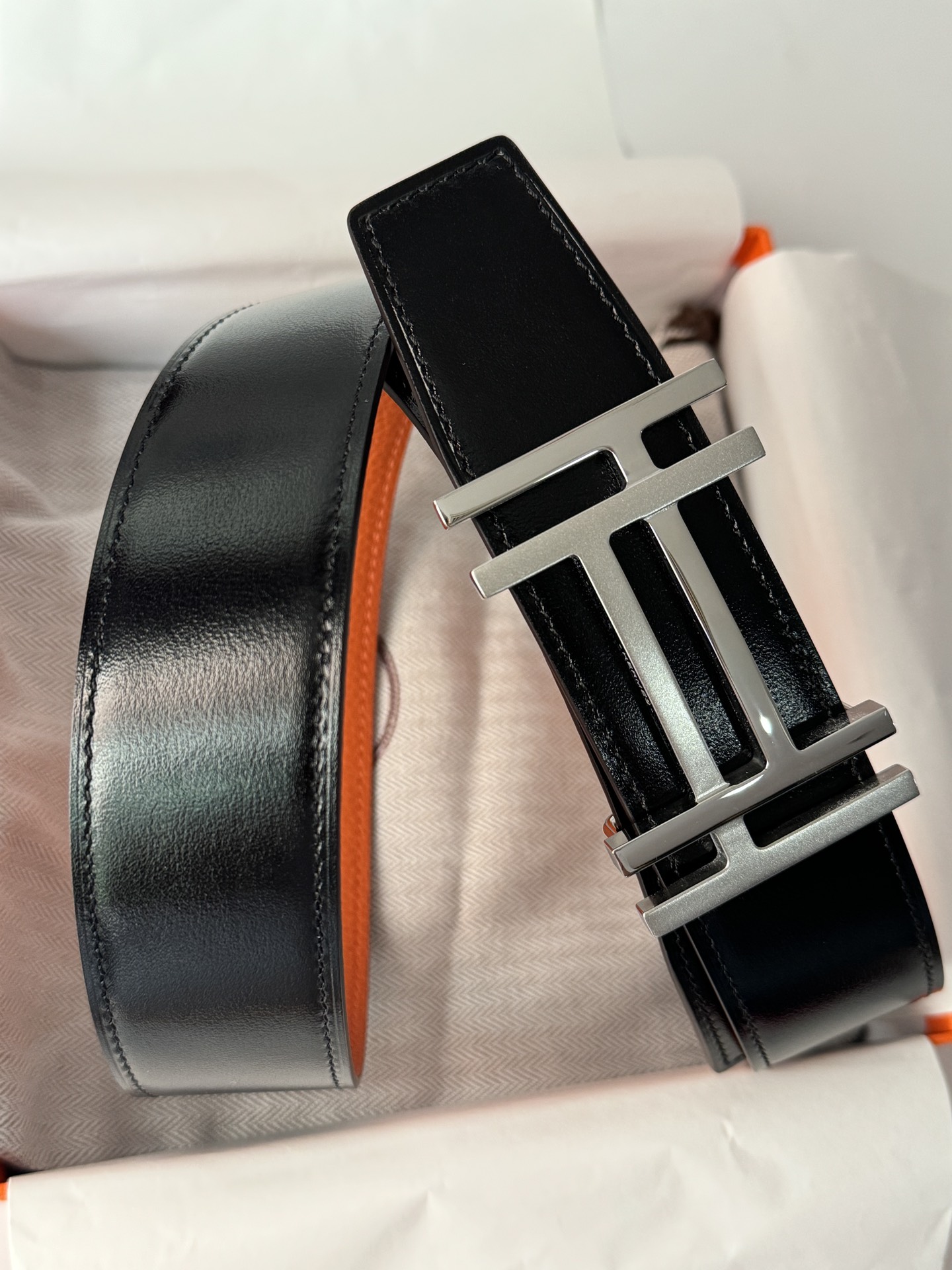 Hermès Male Basic Belt 38cm-13514