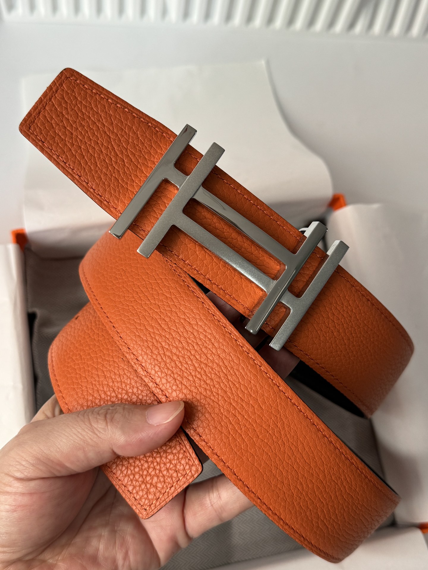 Hermès Male Basic Belt 38cm-13514