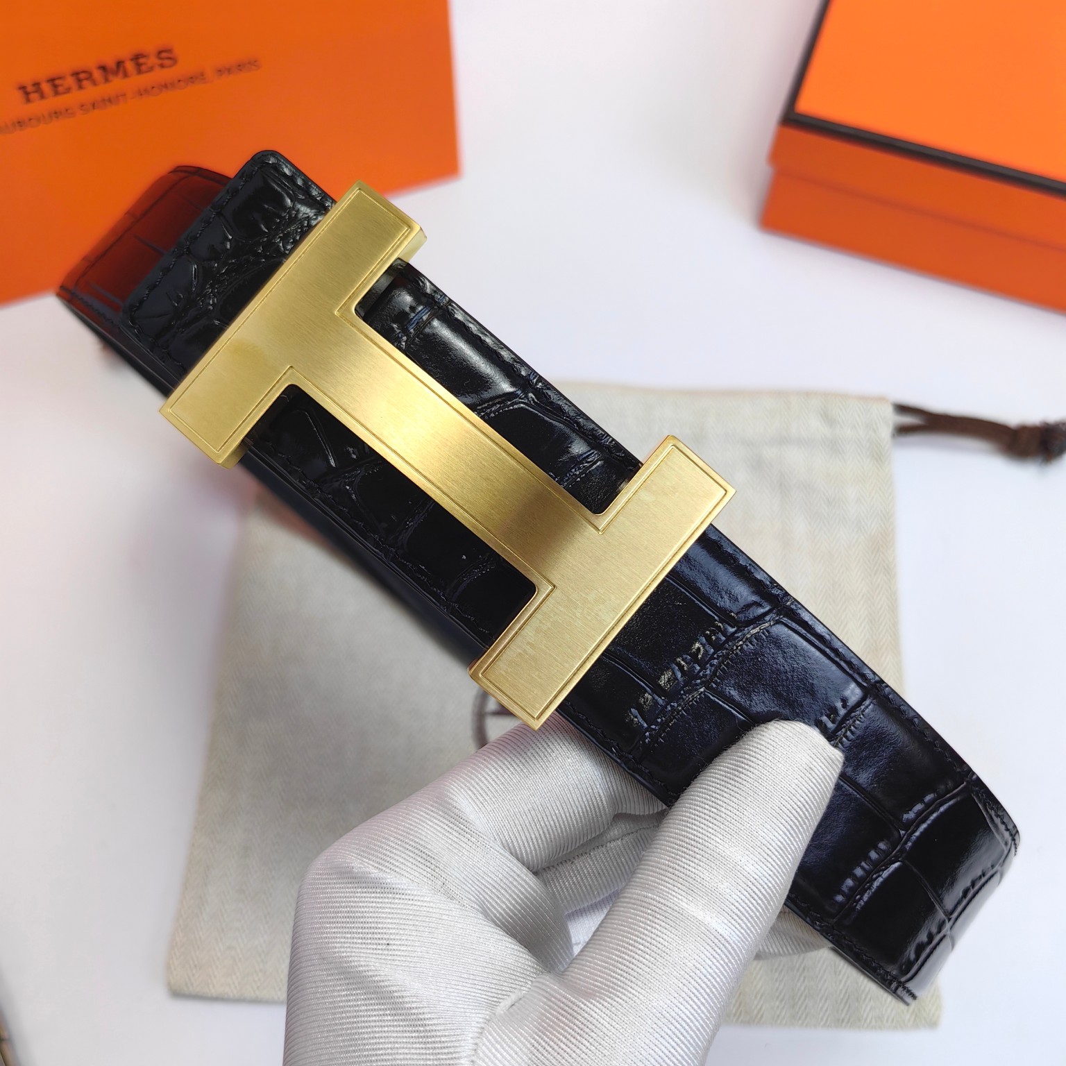 Hermès Male Basic Belt 38mm-s-m
