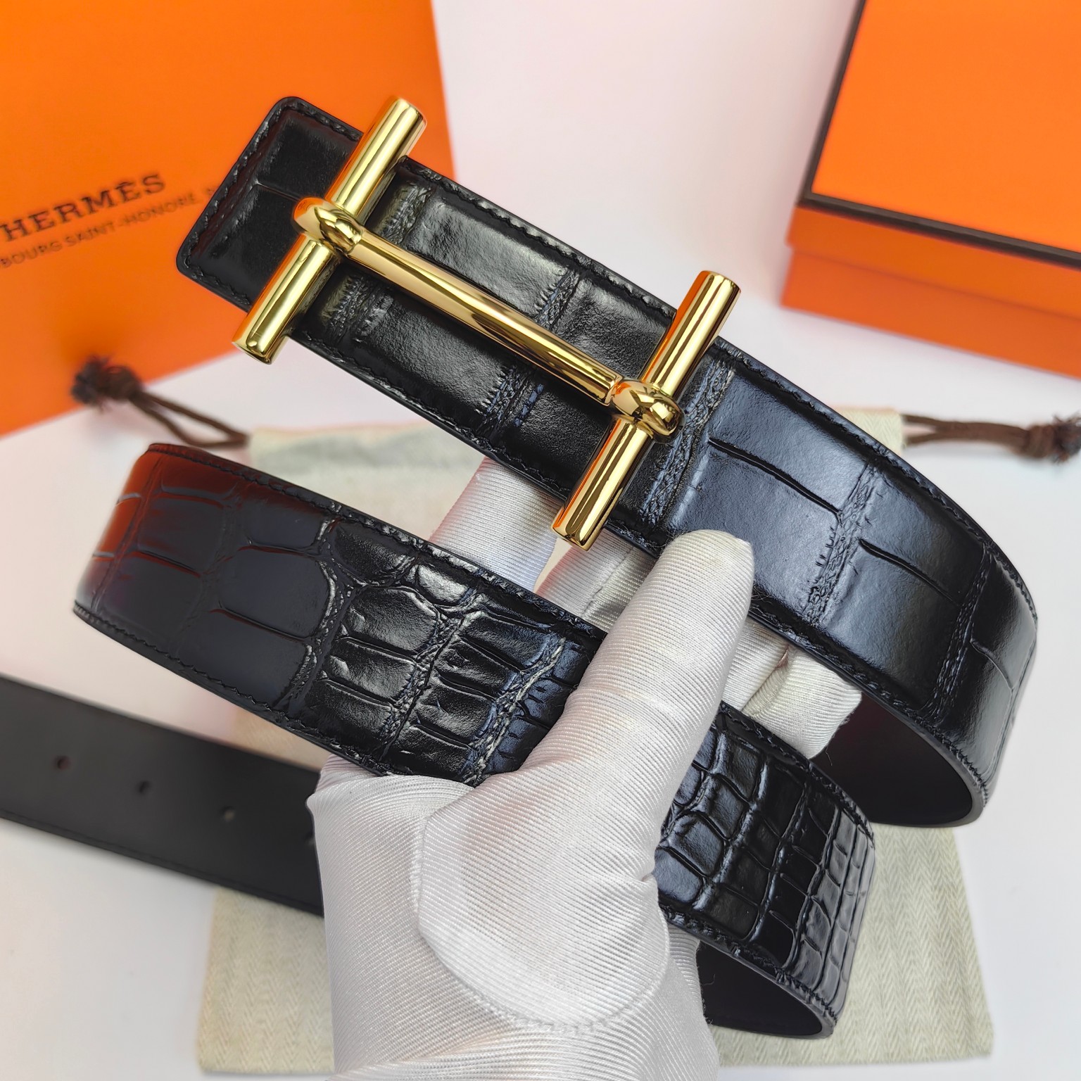 Hermès Male Basic Belt 38mm-s-m