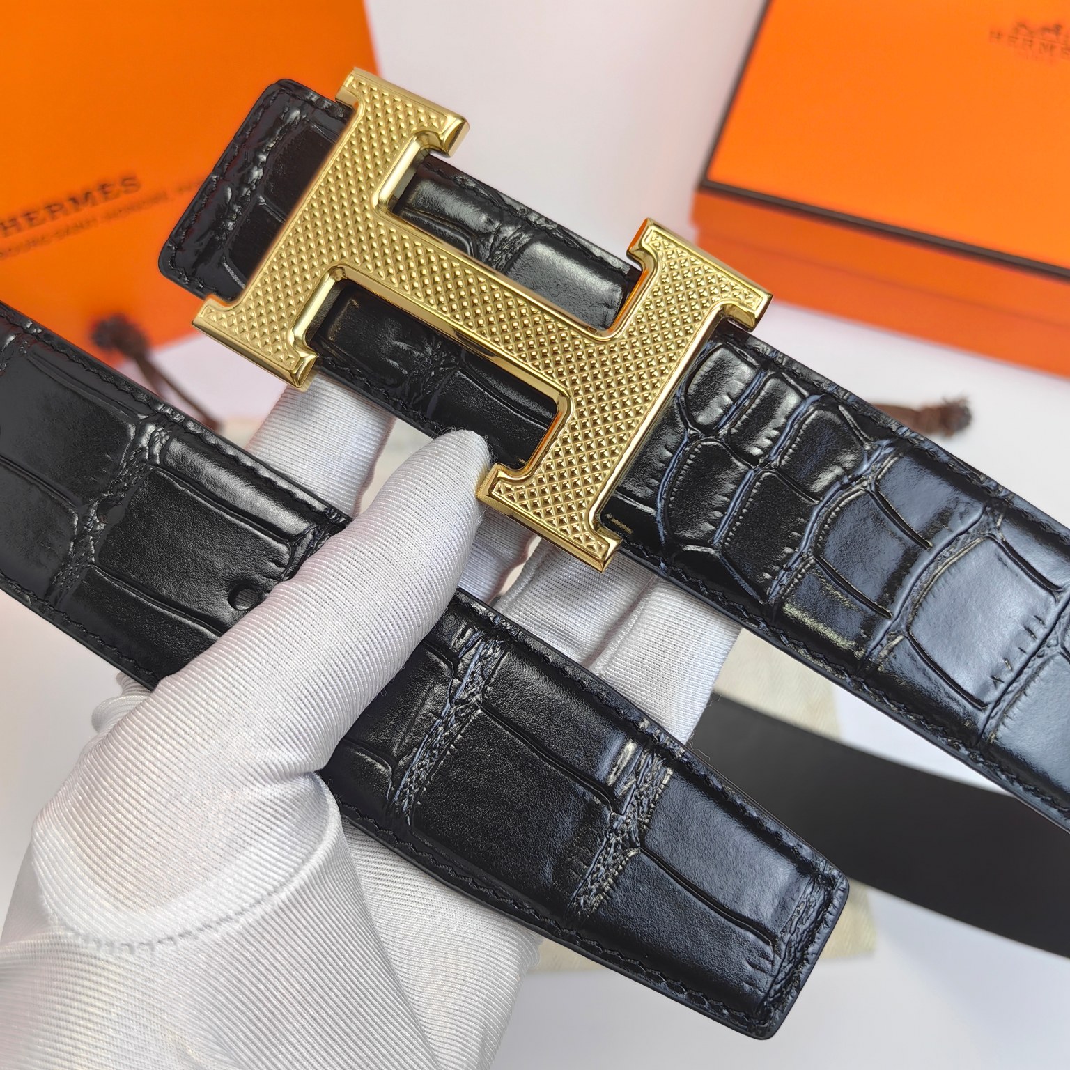 Hermès Male Basic Belt 38mm-s-m