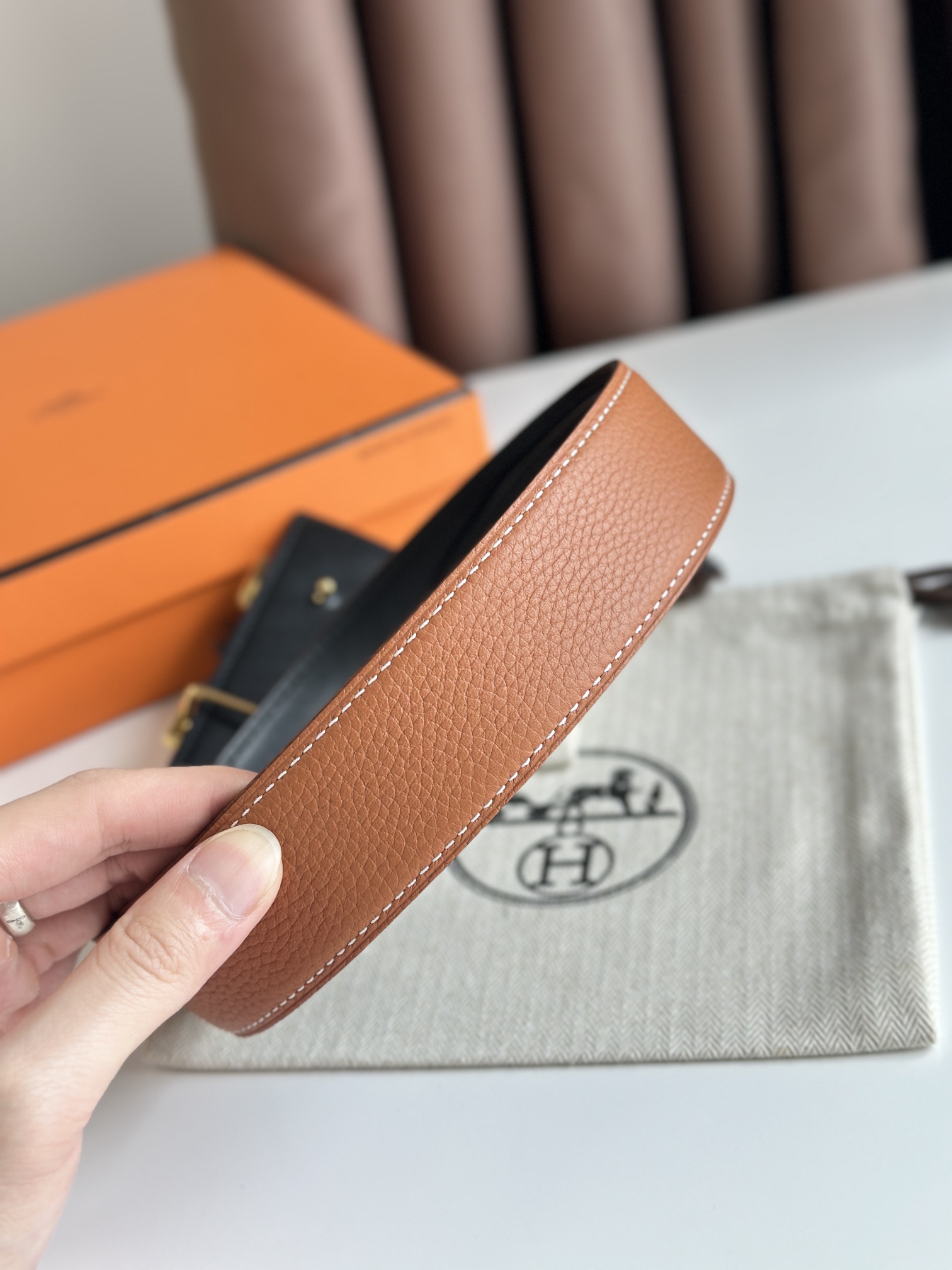 Hermès Male Basic Belt Cow Leather M