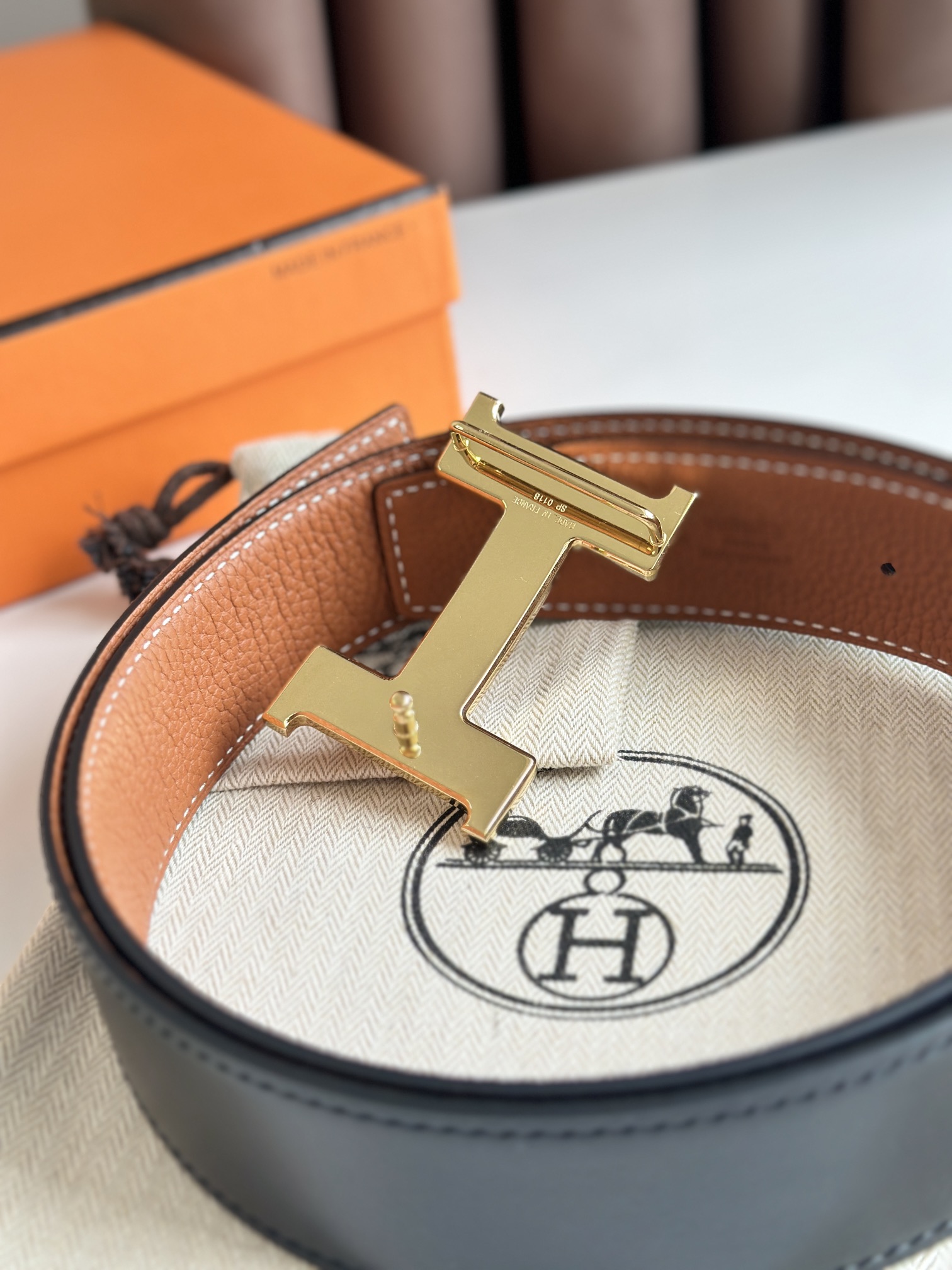 Hermès Male Basic Belt Cow Leather M