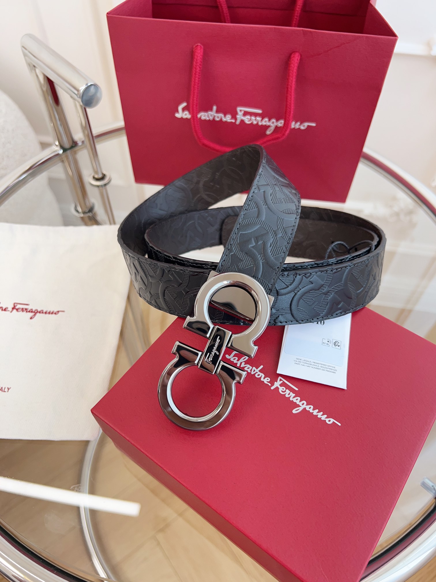 Salvatore Ferragamo Male Basic Belt Cow Leather M