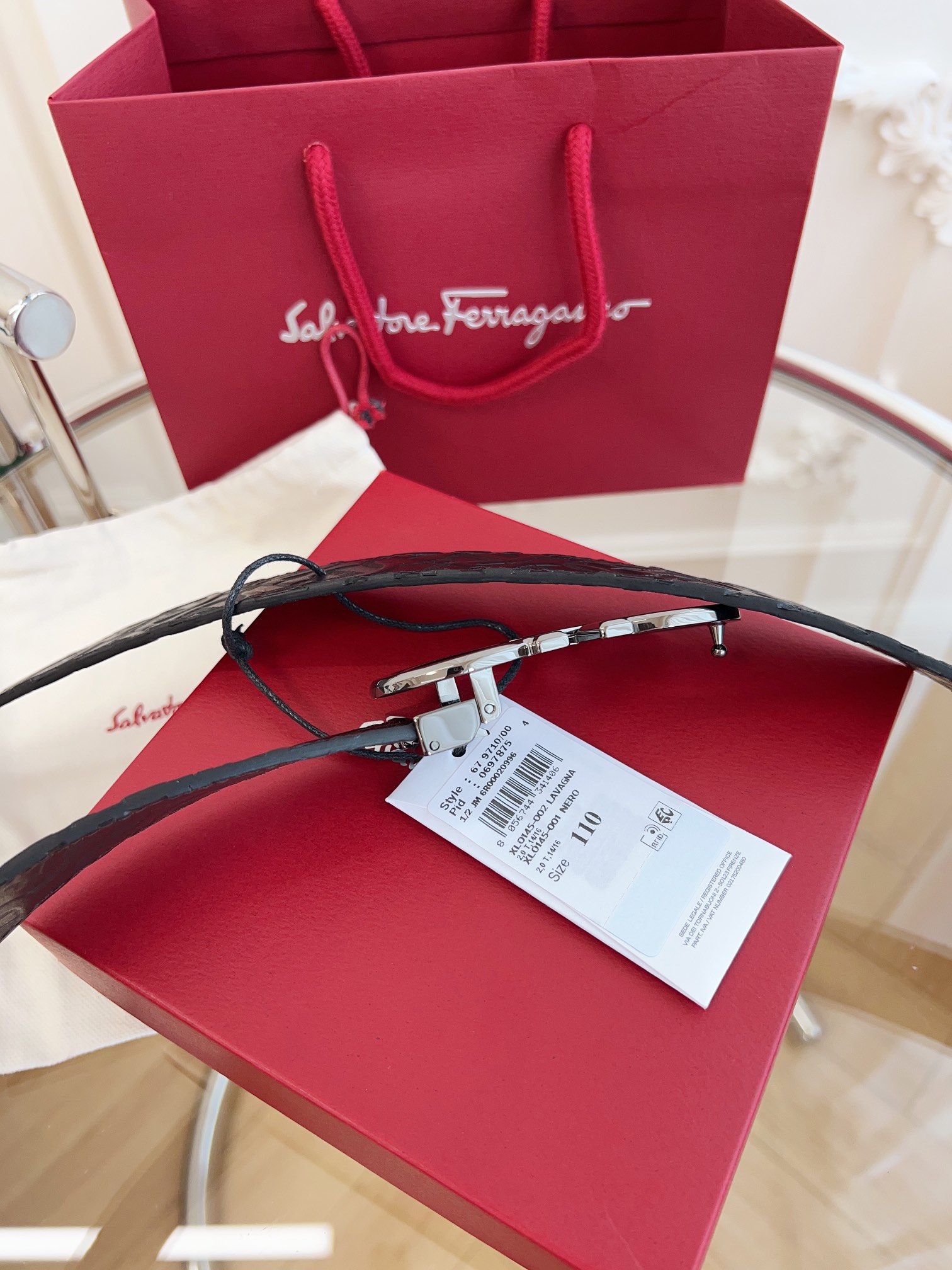 Salvatore Ferragamo Male Basic Belt Cow Leather M