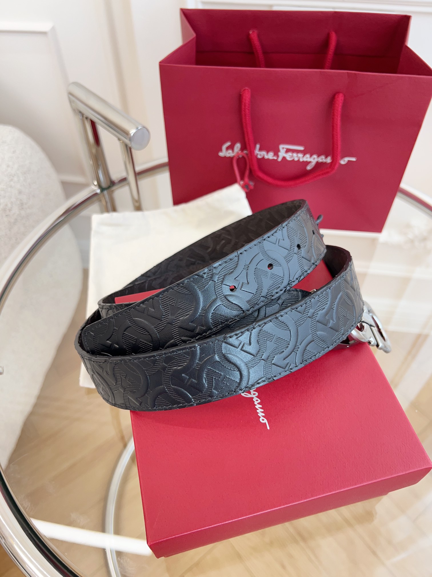 Salvatore Ferragamo Male Basic Belt Cow Leather M