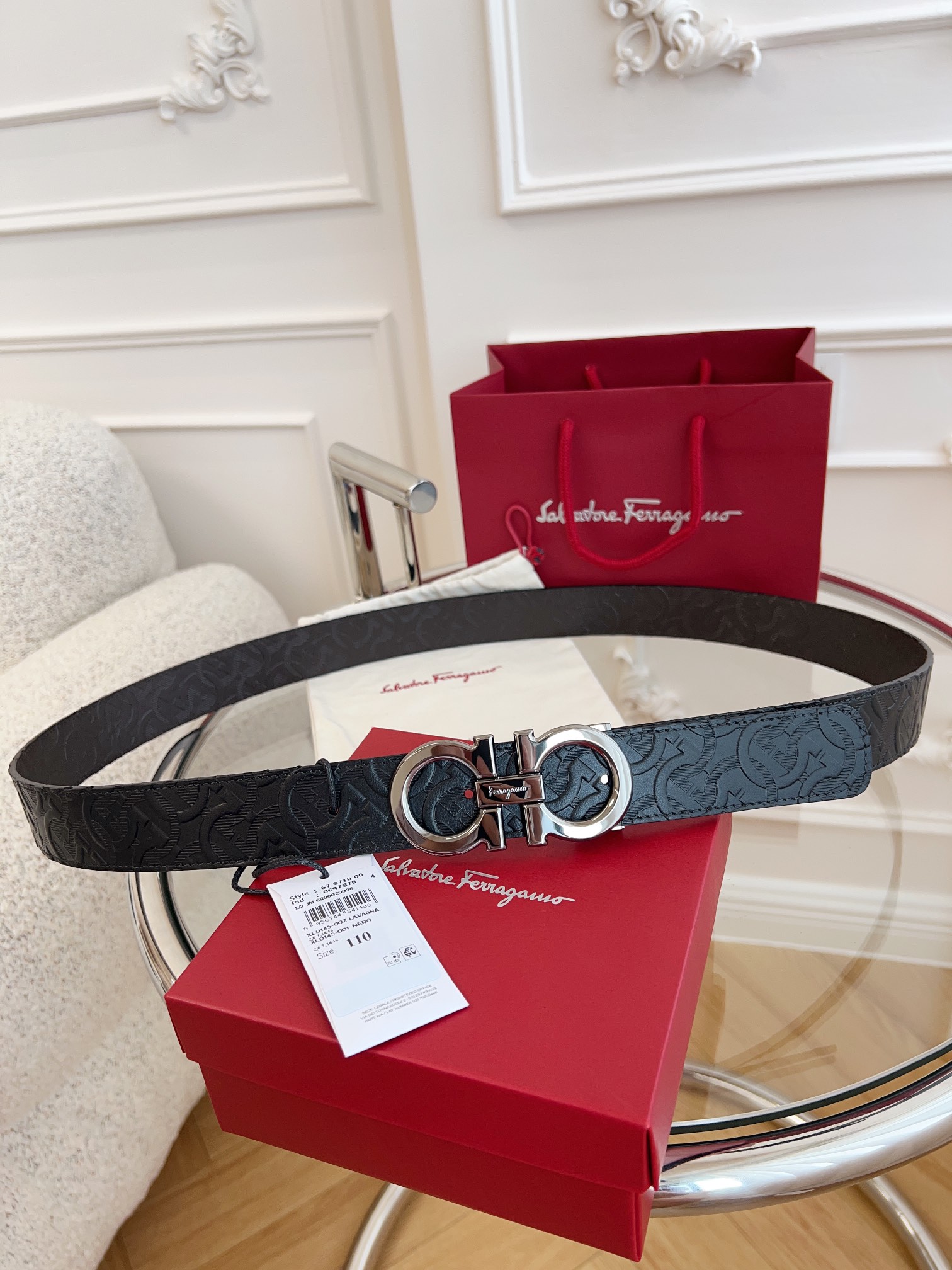 Salvatore Ferragamo Male Basic Belt Cow Leather M