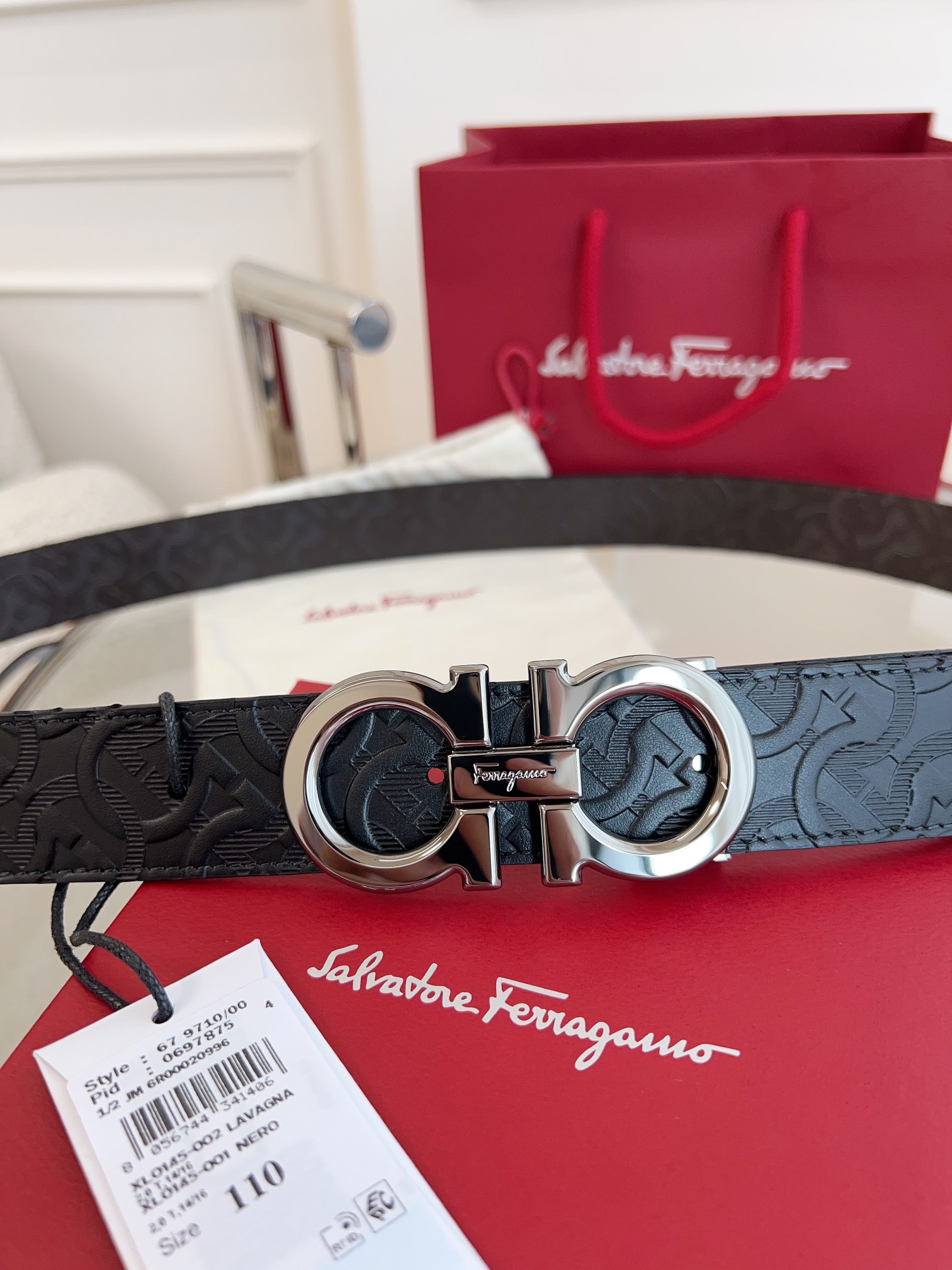 Salvatore Ferragamo Male Basic Belt Cow Leather M