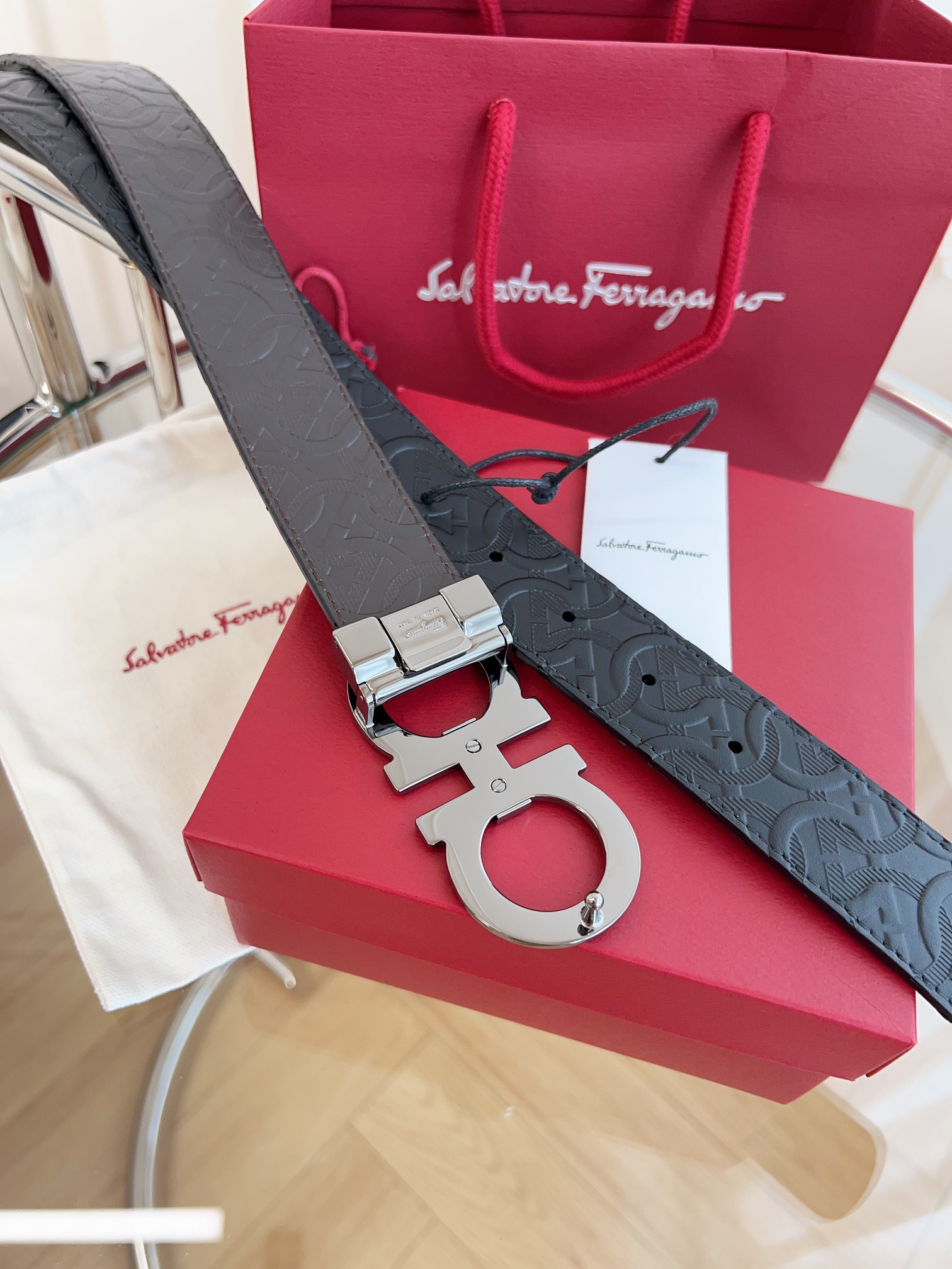 Salvatore Ferragamo Male Basic Belt Cow Leather M