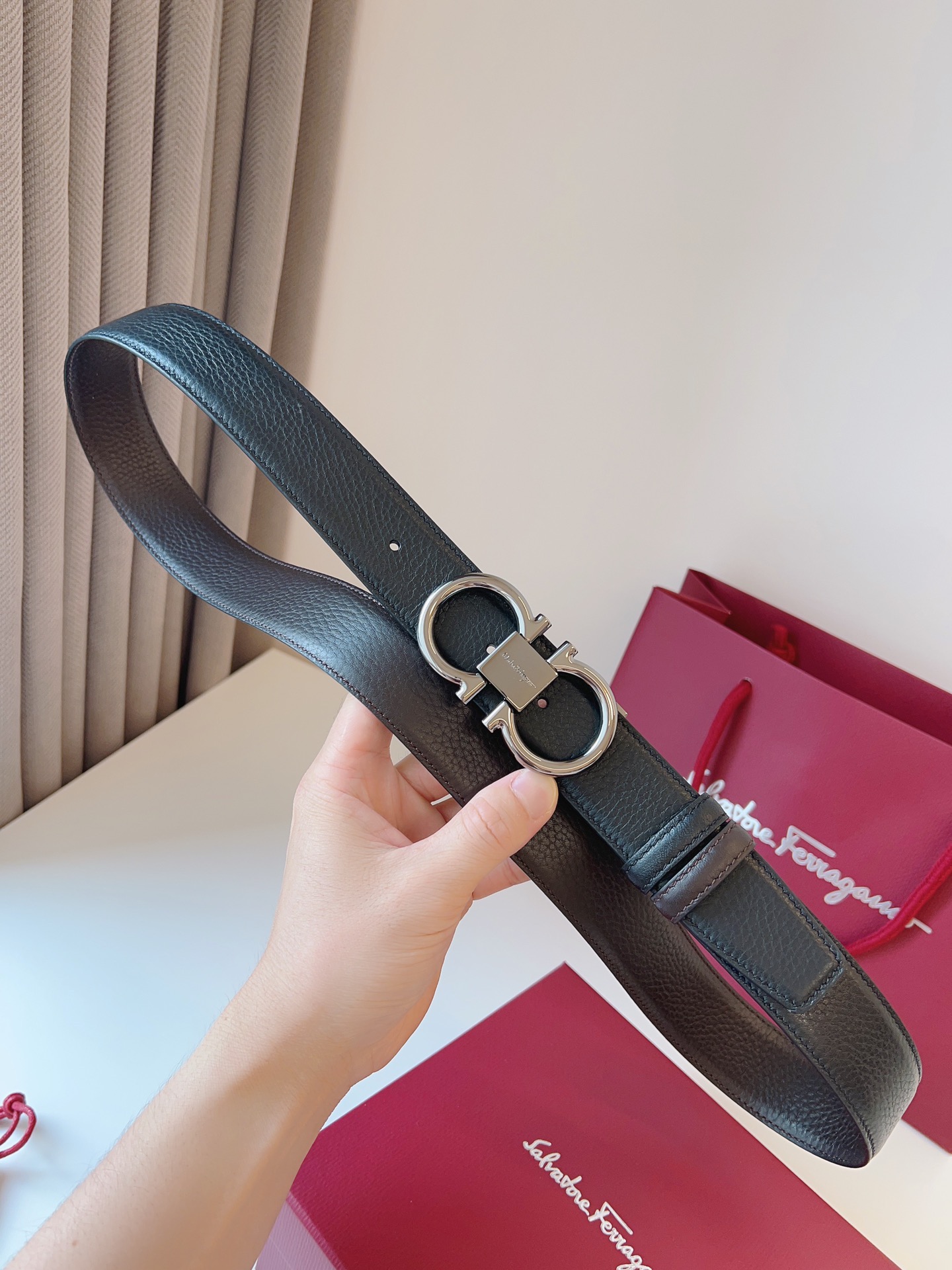 Salvatore Ferragamo Male Basic Belt Cow Leather M