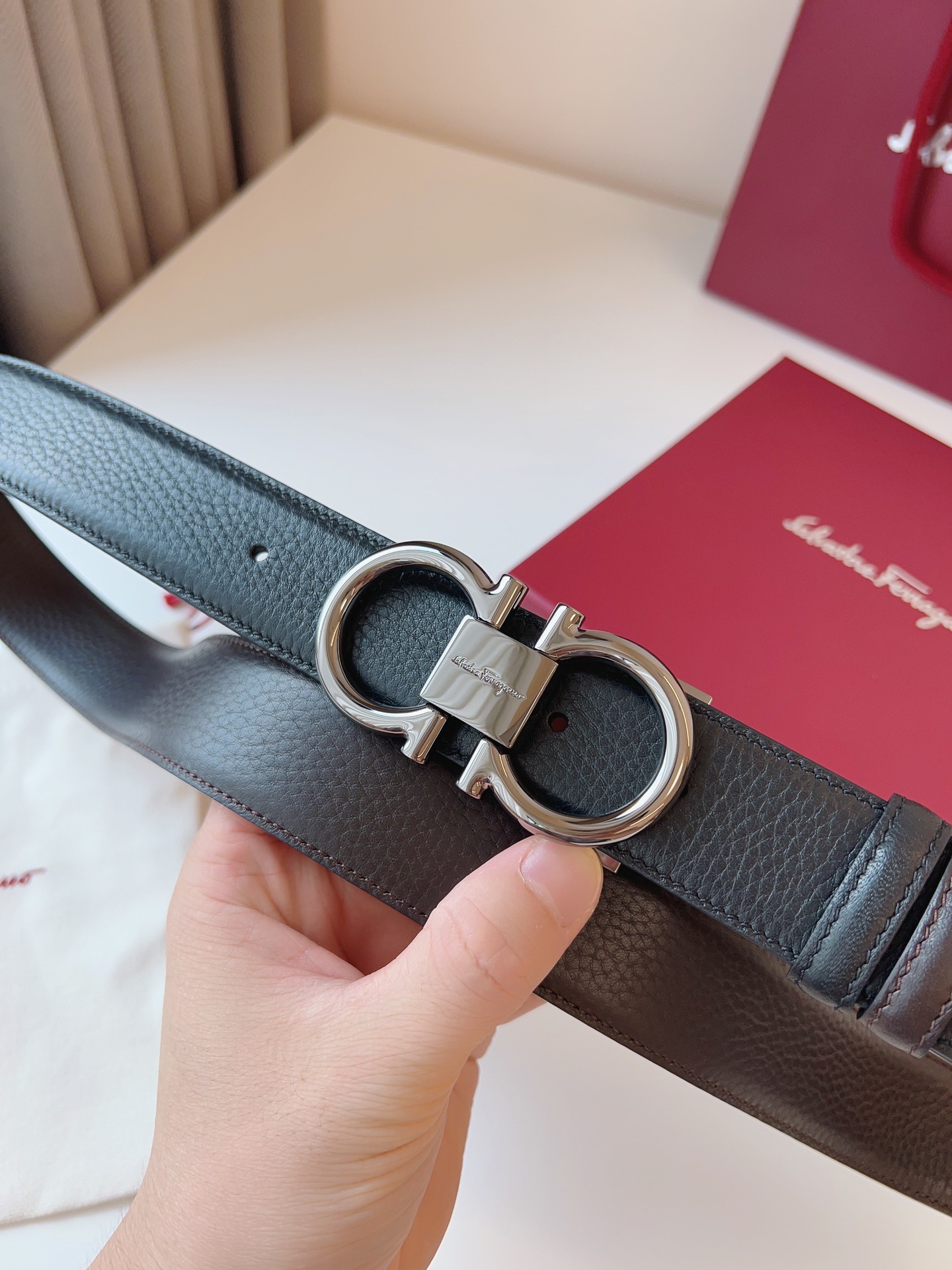 Salvatore Ferragamo Male Basic Belt Cow Leather M