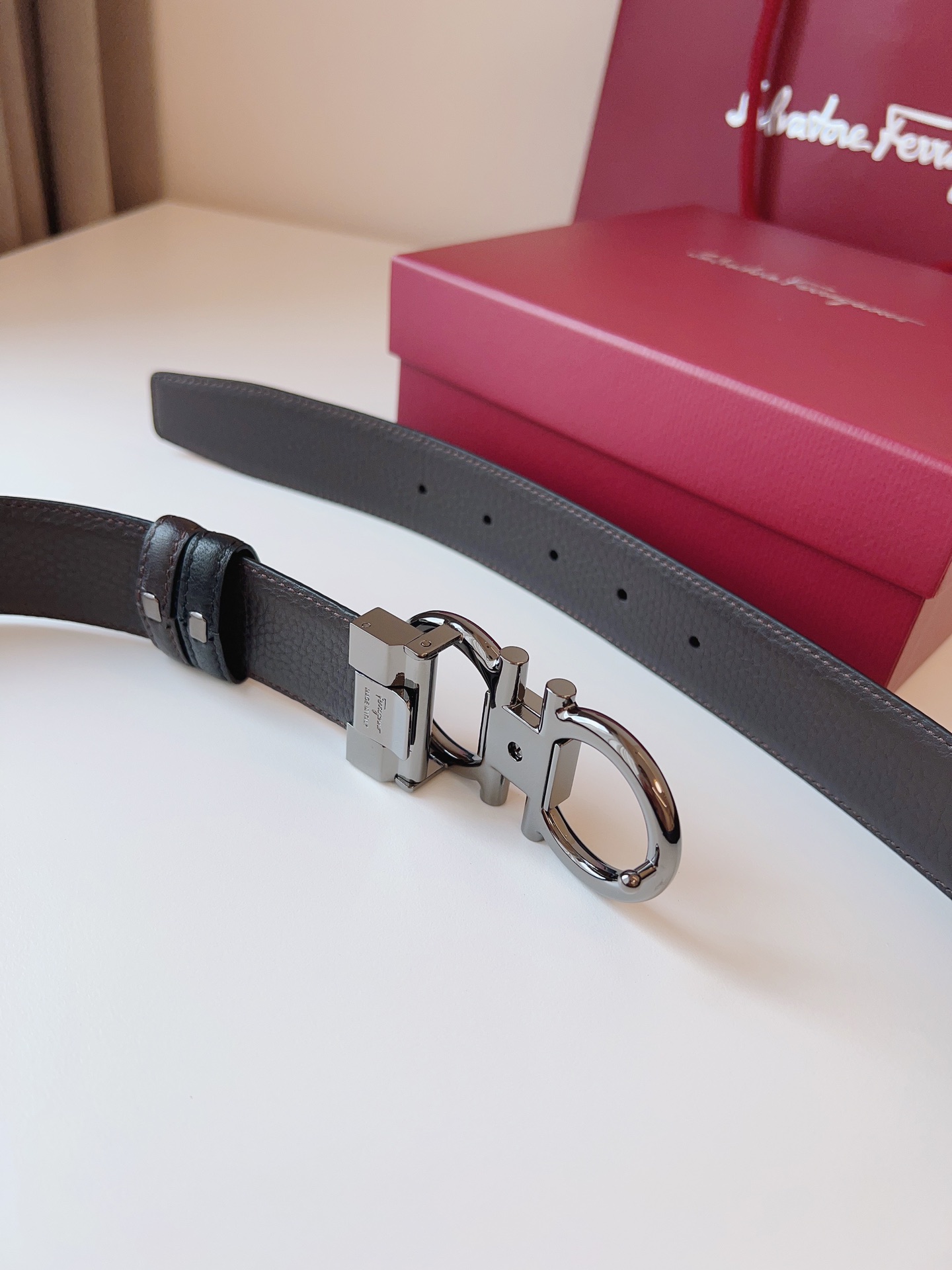 Salvatore Ferragamo Male Basic Belt Cow Leather M