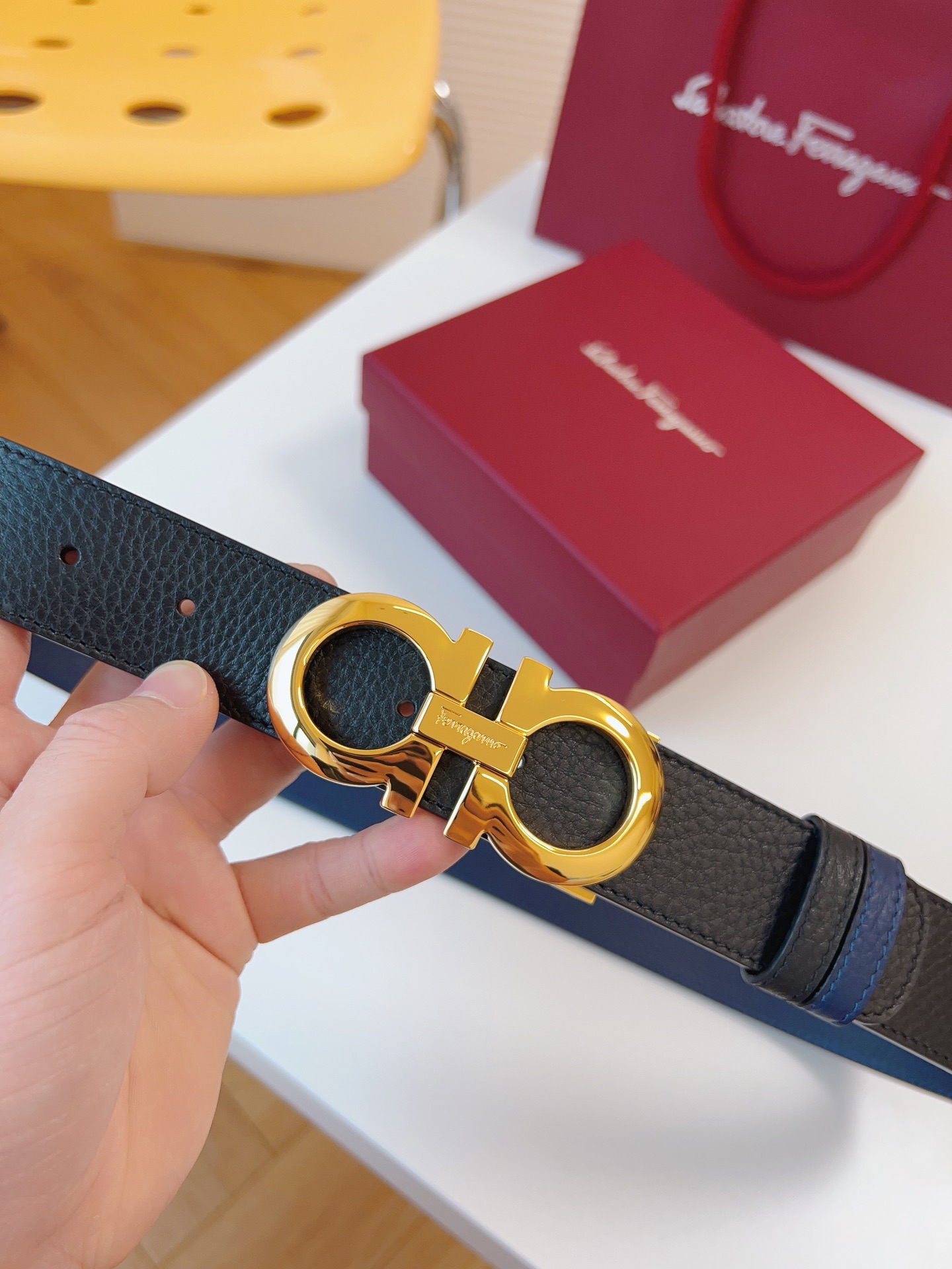 Salvatore Ferragamo Male Basic Belt Cow Leather M