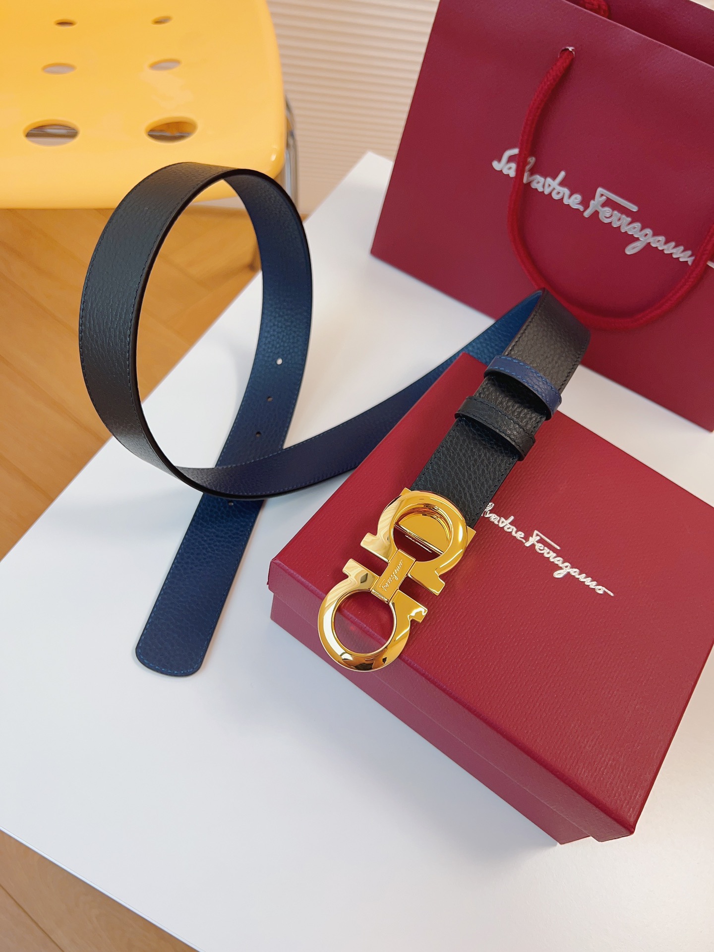 Salvatore Ferragamo Male Basic Belt Cow Leather M