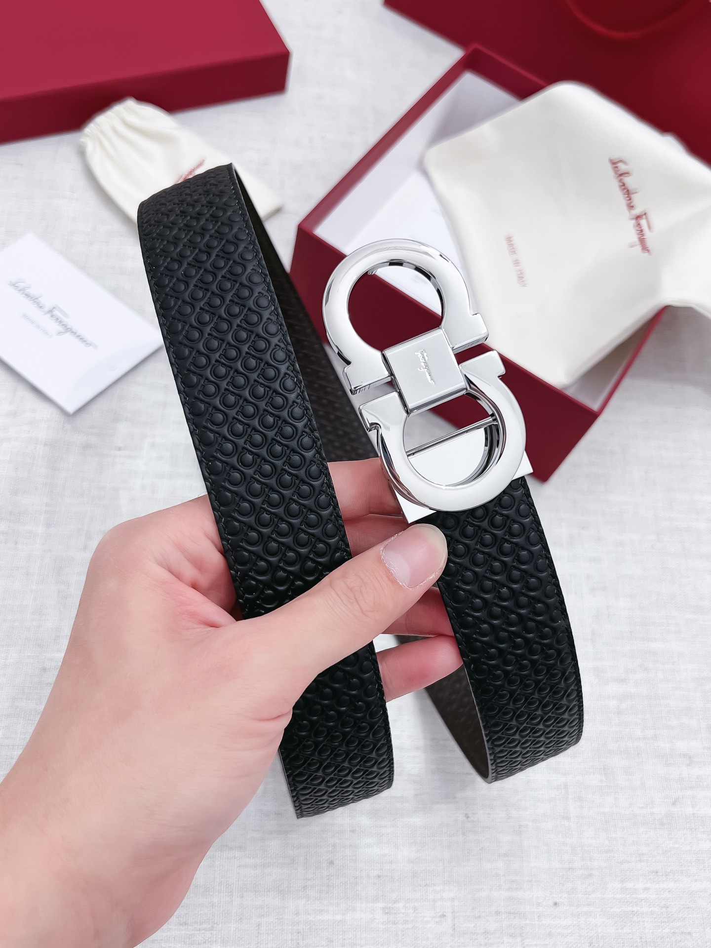 Salvatore Ferragamo Male Basic Belt 35mm-s-m-l