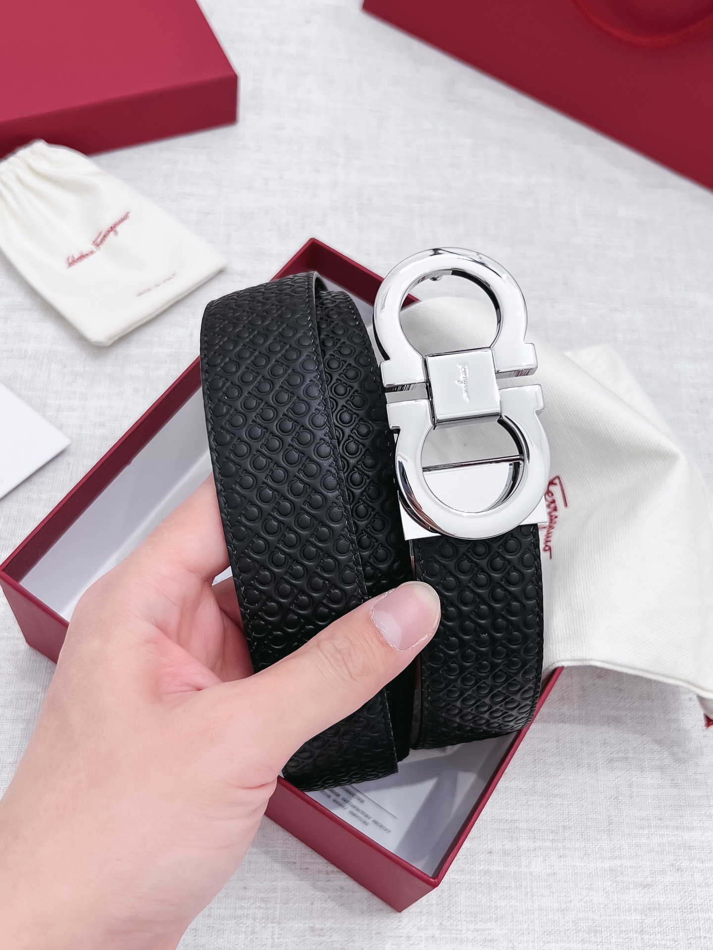 Salvatore Ferragamo Male Basic Belt 35mm-s-m-l