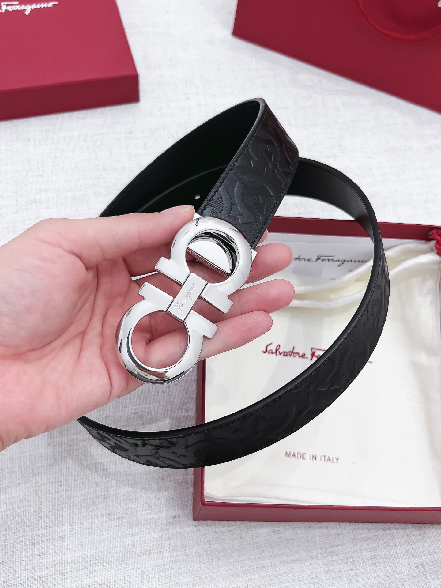 Salvatore Ferragamo Male Basic Belt 35mm-s-m-l