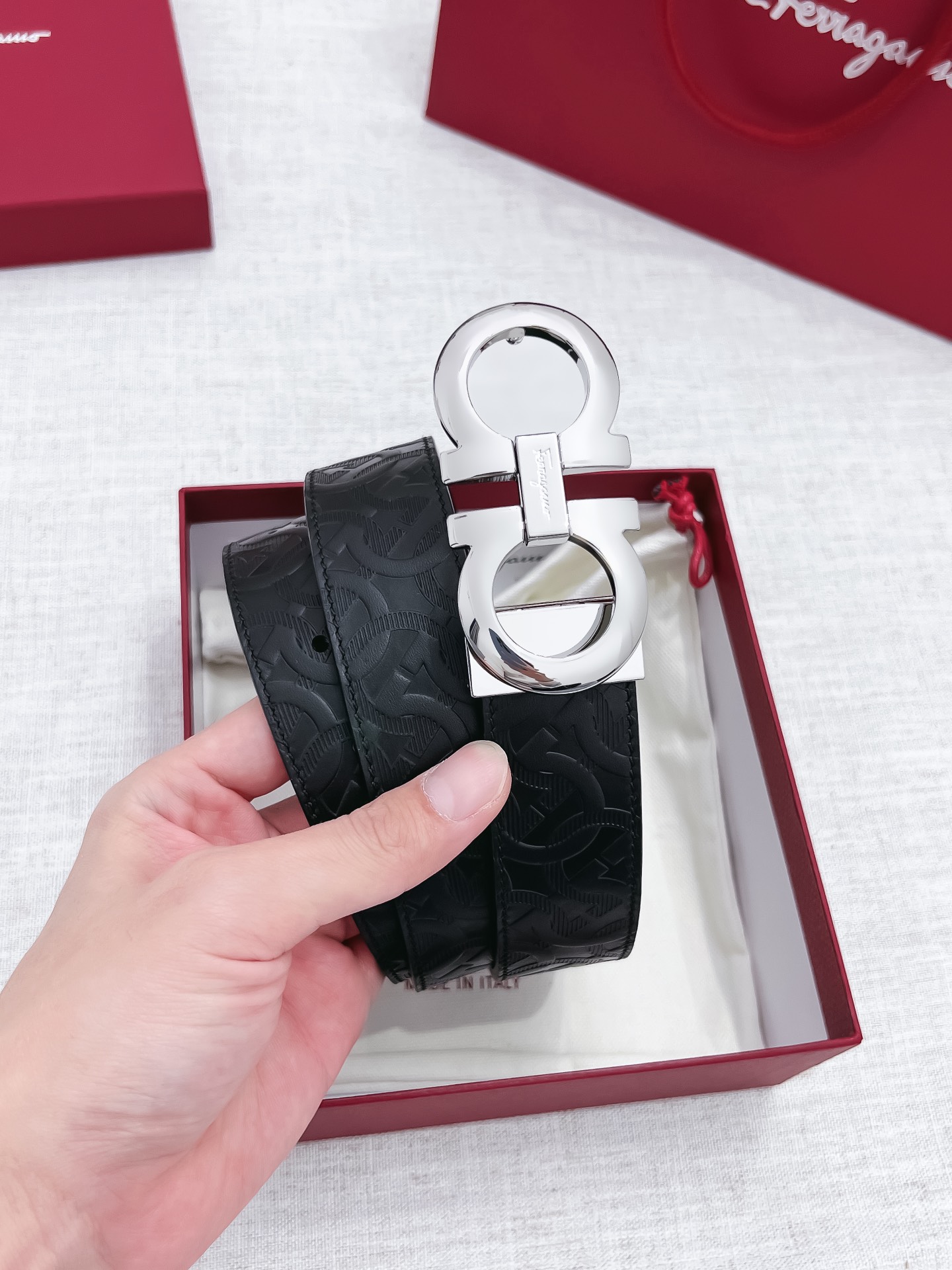 Salvatore Ferragamo Male Basic Belt 35mm-s-m-l