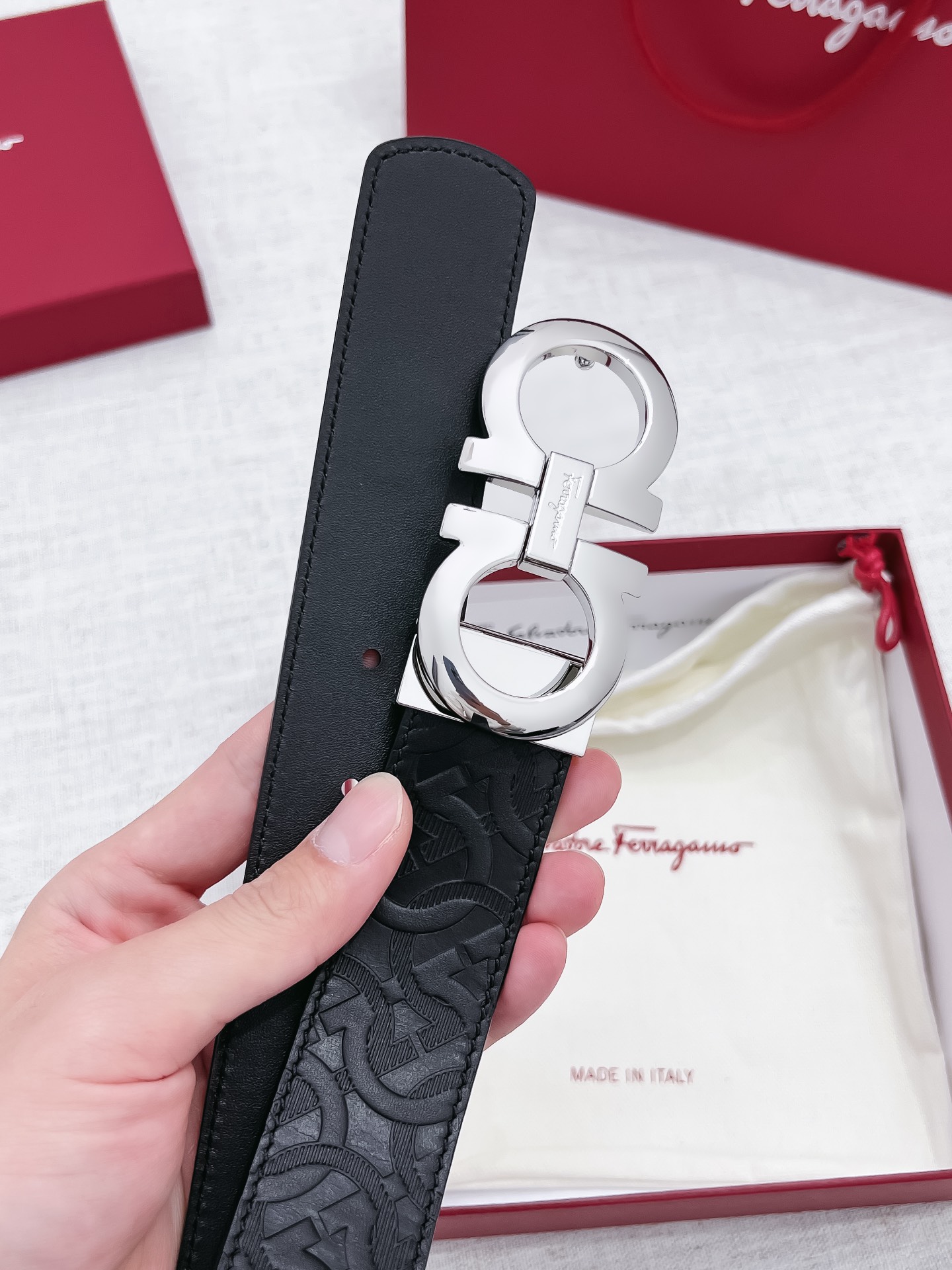 Salvatore Ferragamo Male Basic Belt 35mm-s-m-l