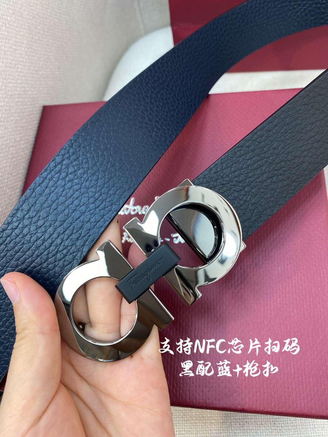 Salvatore Ferragamo Male Leather Belt Top Grain Leather M