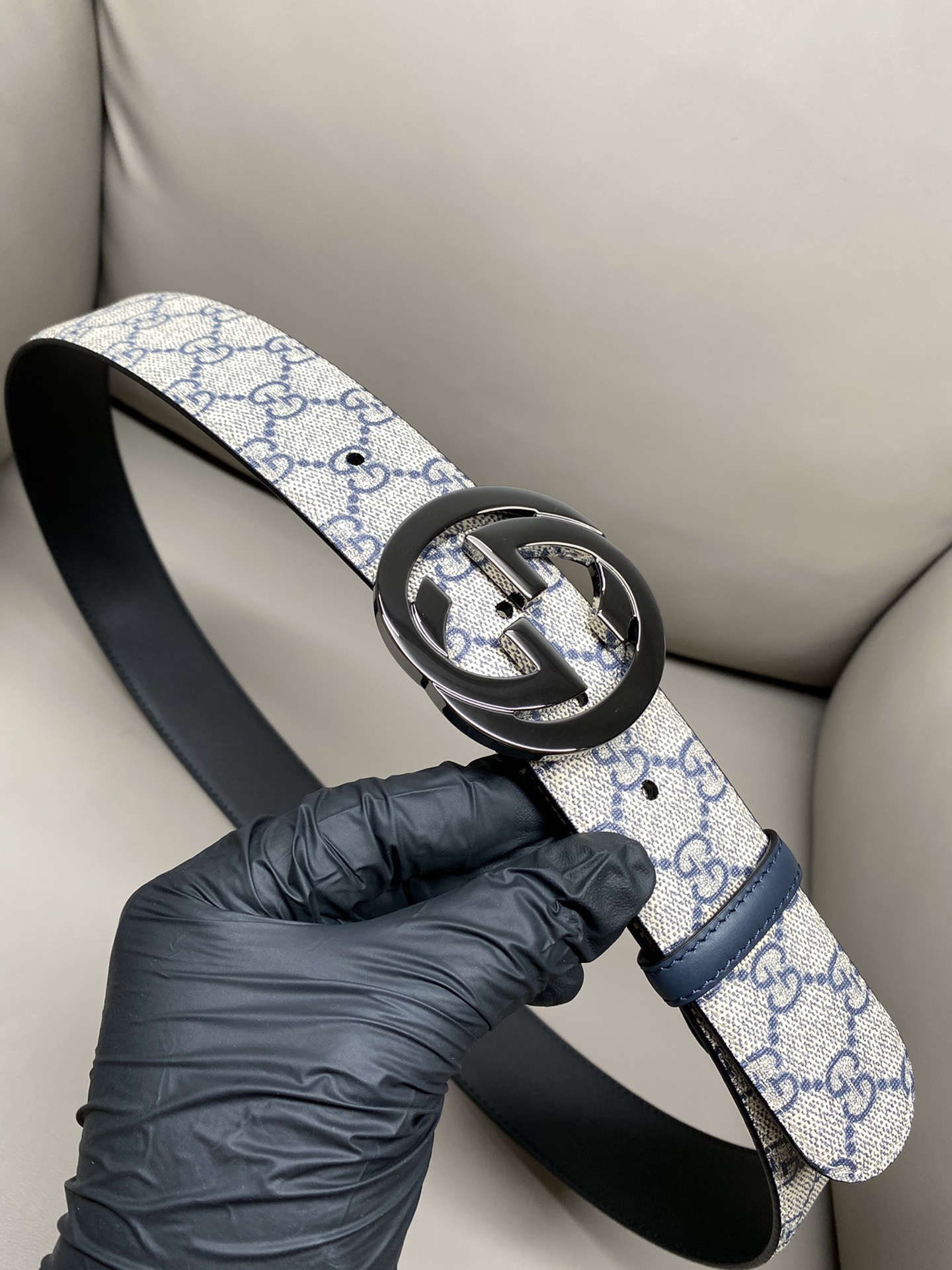 Gucci Male Canvas Belt Canvas S-m