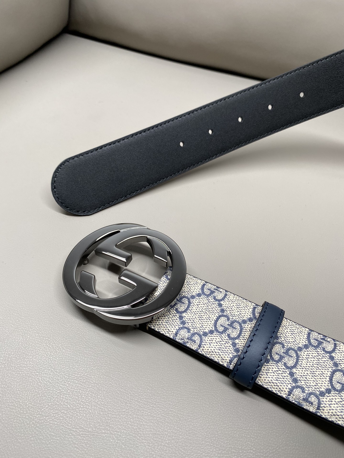 Gucci Male Canvas Belt Canvas S-m