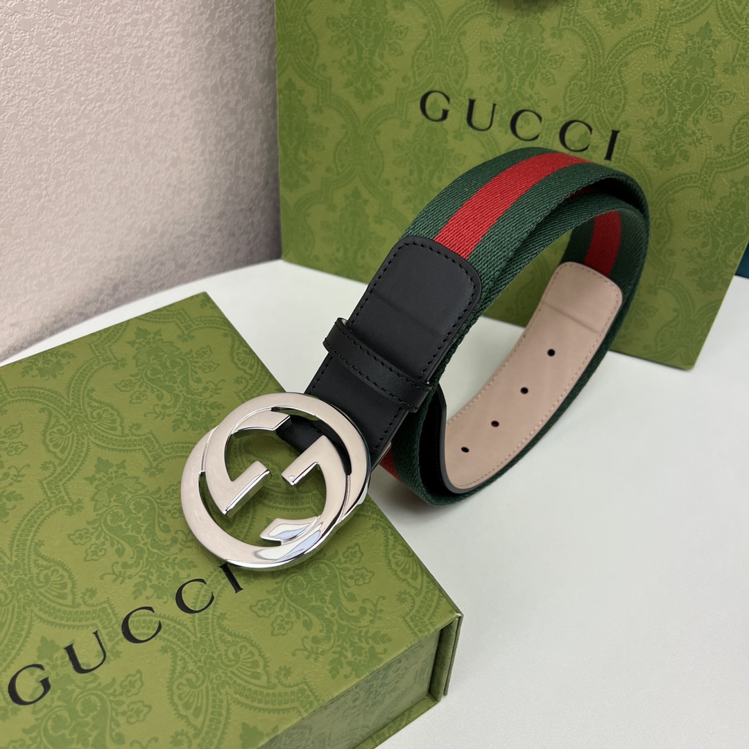 Gucci Male Leather Belt Top Grain Leather M