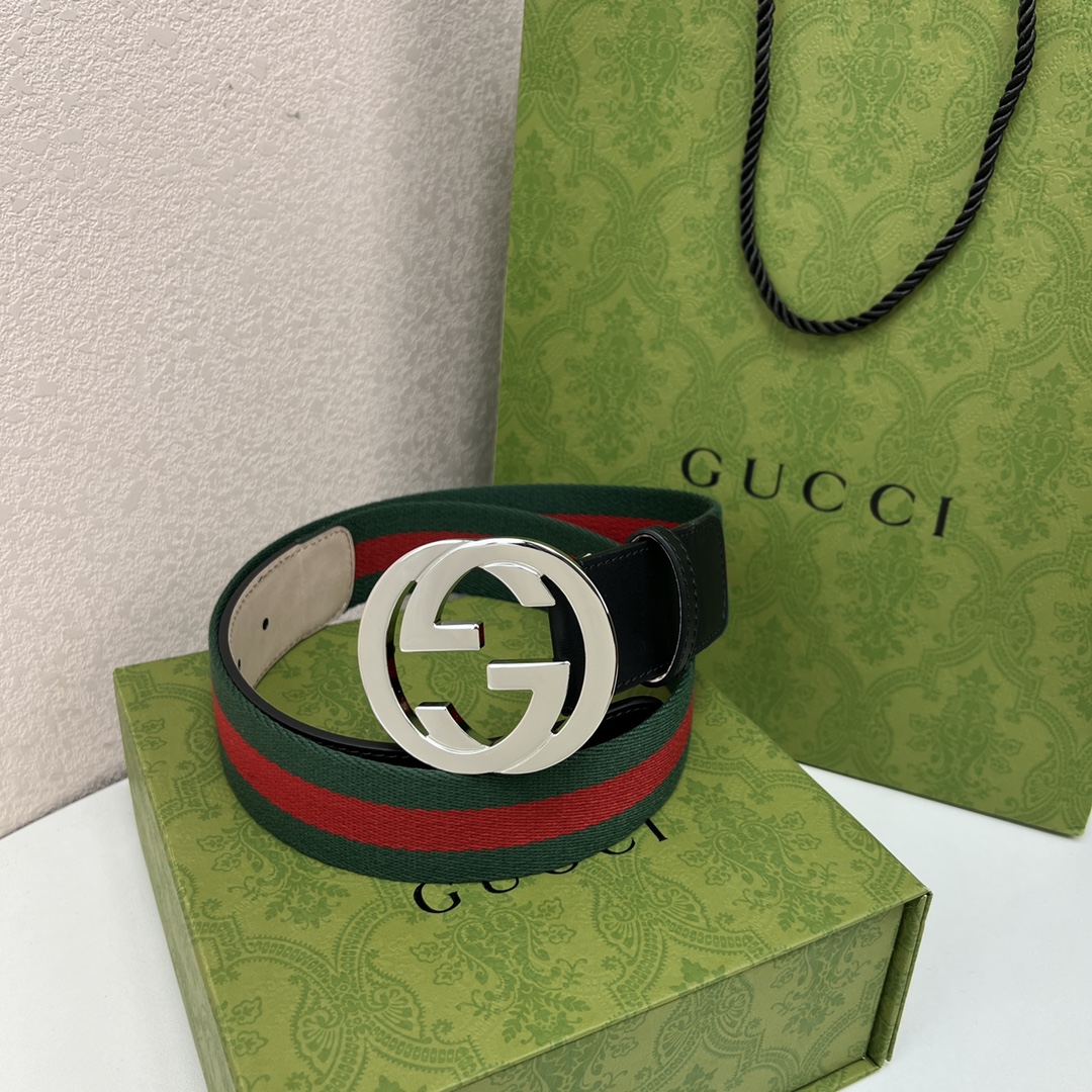 Gucci Male Leather Belt Top Grain Leather M