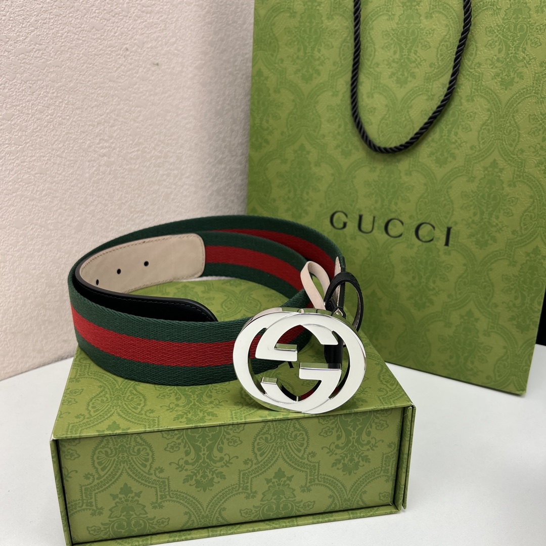 Gucci Male Leather Belt Top Grain Leather M