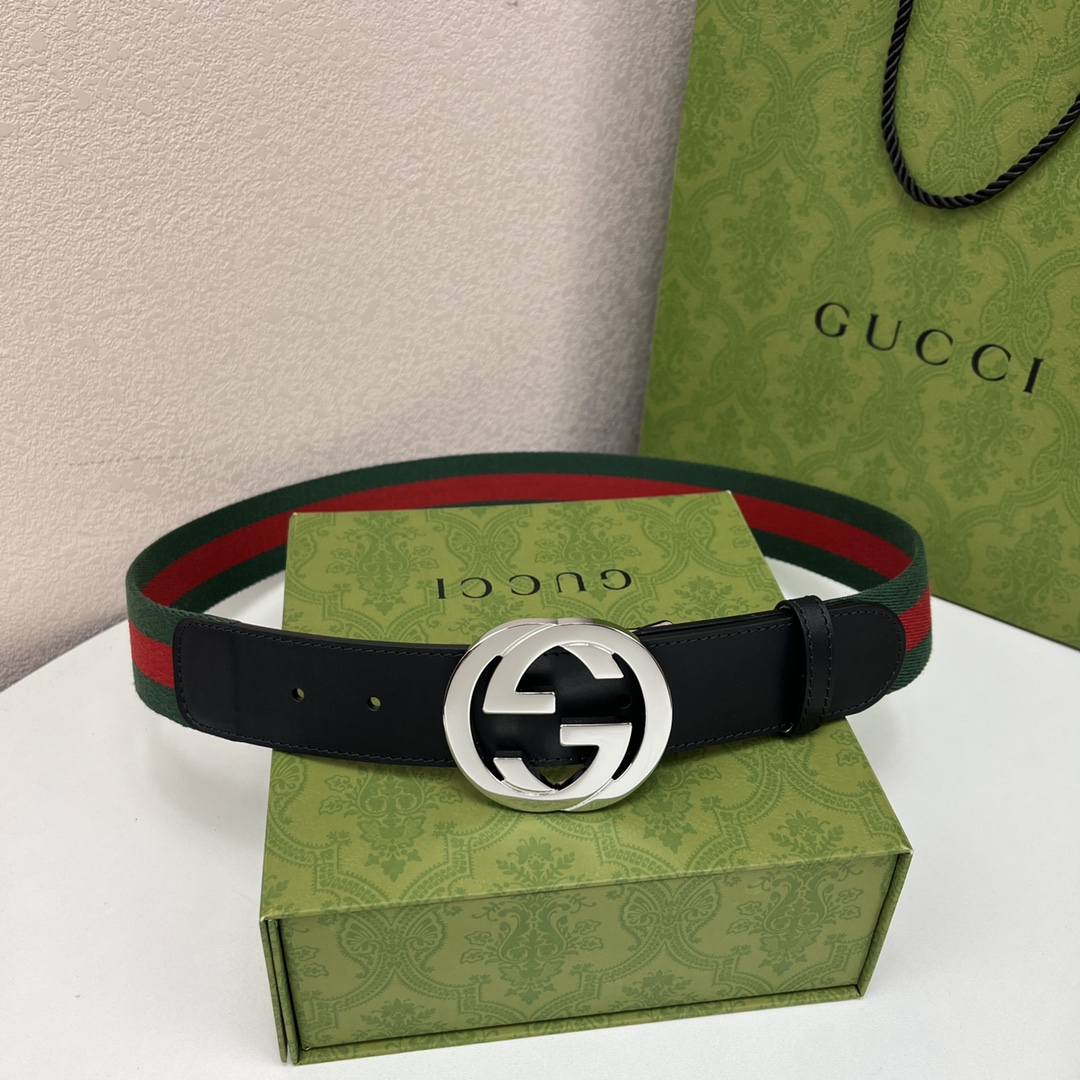 Gucci Male Leather Belt Top Grain Leather M