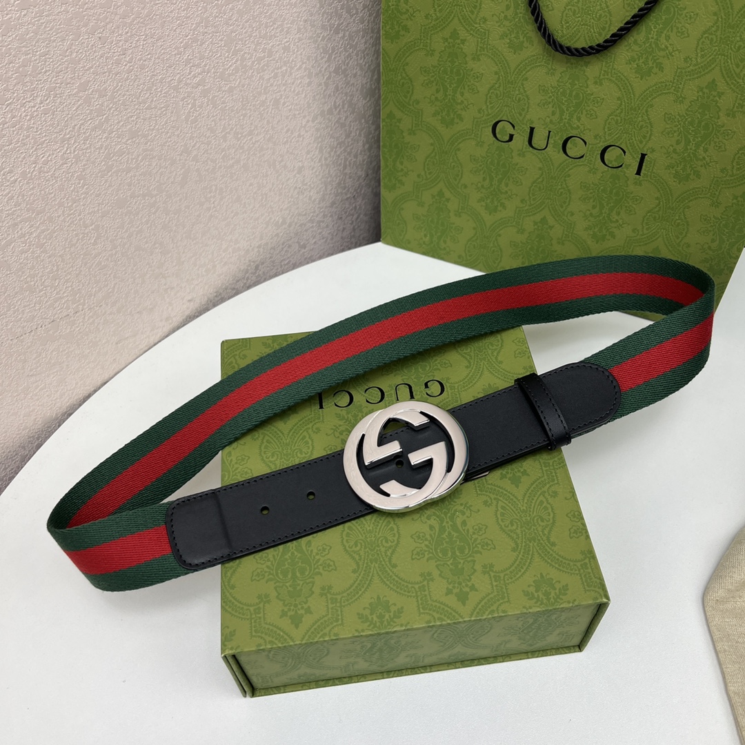 Gucci Male Leather Belt Top Grain Leather M