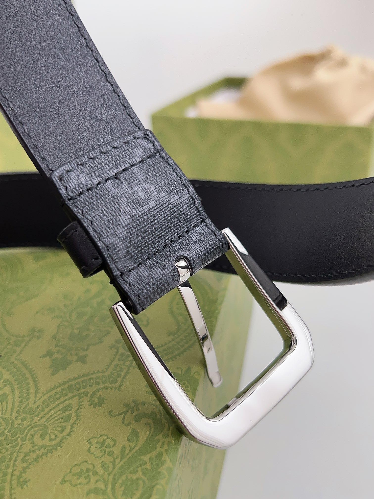 Gucci Male Basic Belt Silver Waterproof 125cm-m