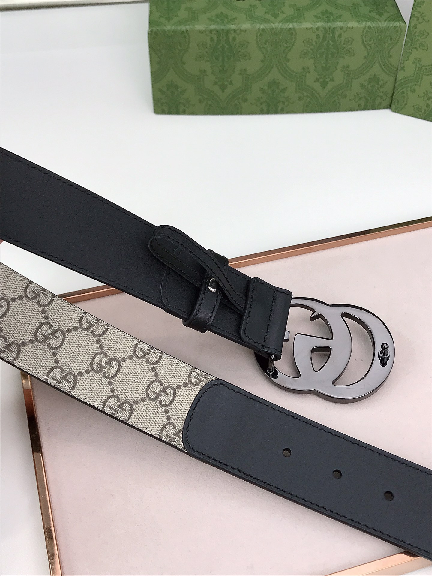 Gucci Male Basic Belt Canvas Black S-m