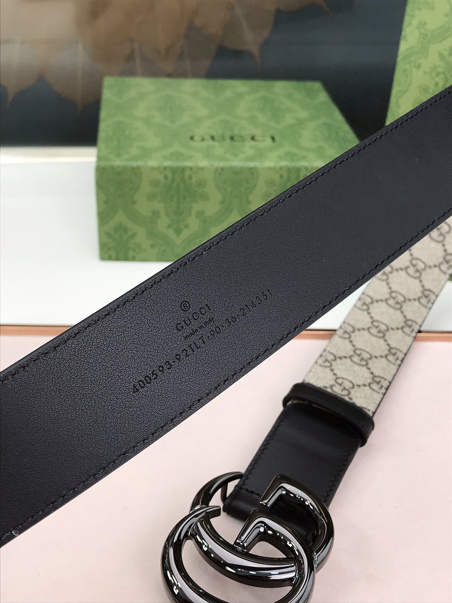 Gucci Male Basic Belt Canvas Black S-m