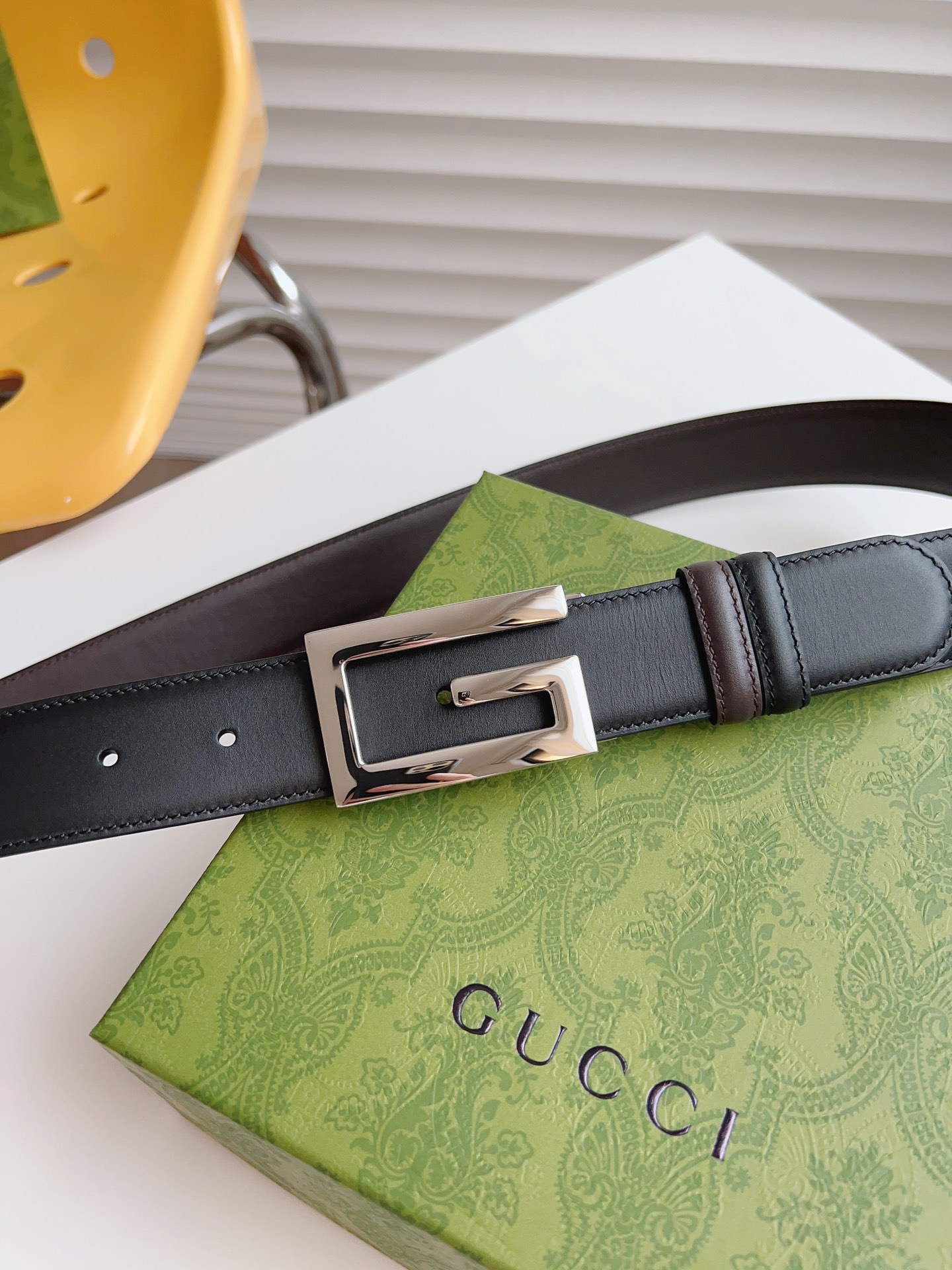 Gucci Male Leather Belt Cow Leather